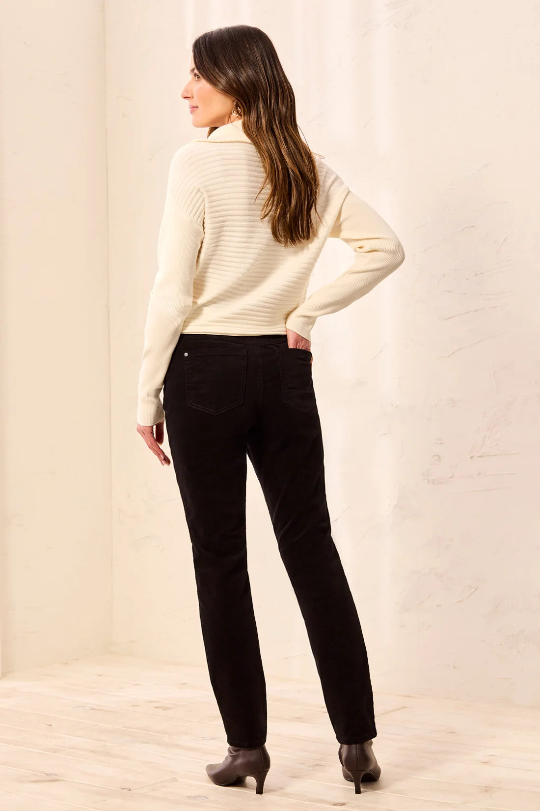 Tribal Micro Cord Audrey Pull-On Slim Jeans - Style 5580O-4989