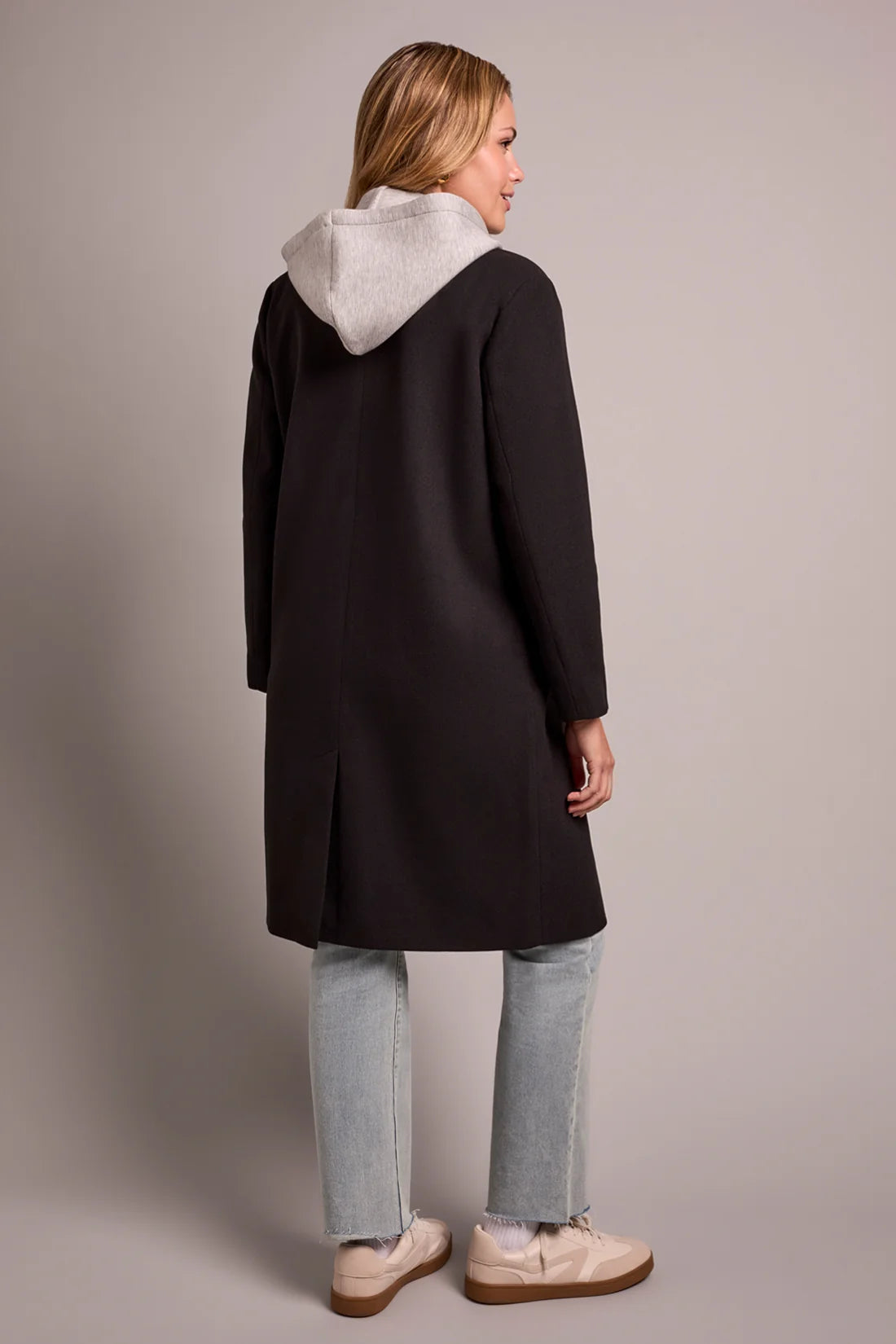Tribal Trench Coat With Fooler Hoodie - Style 5942O-5369
