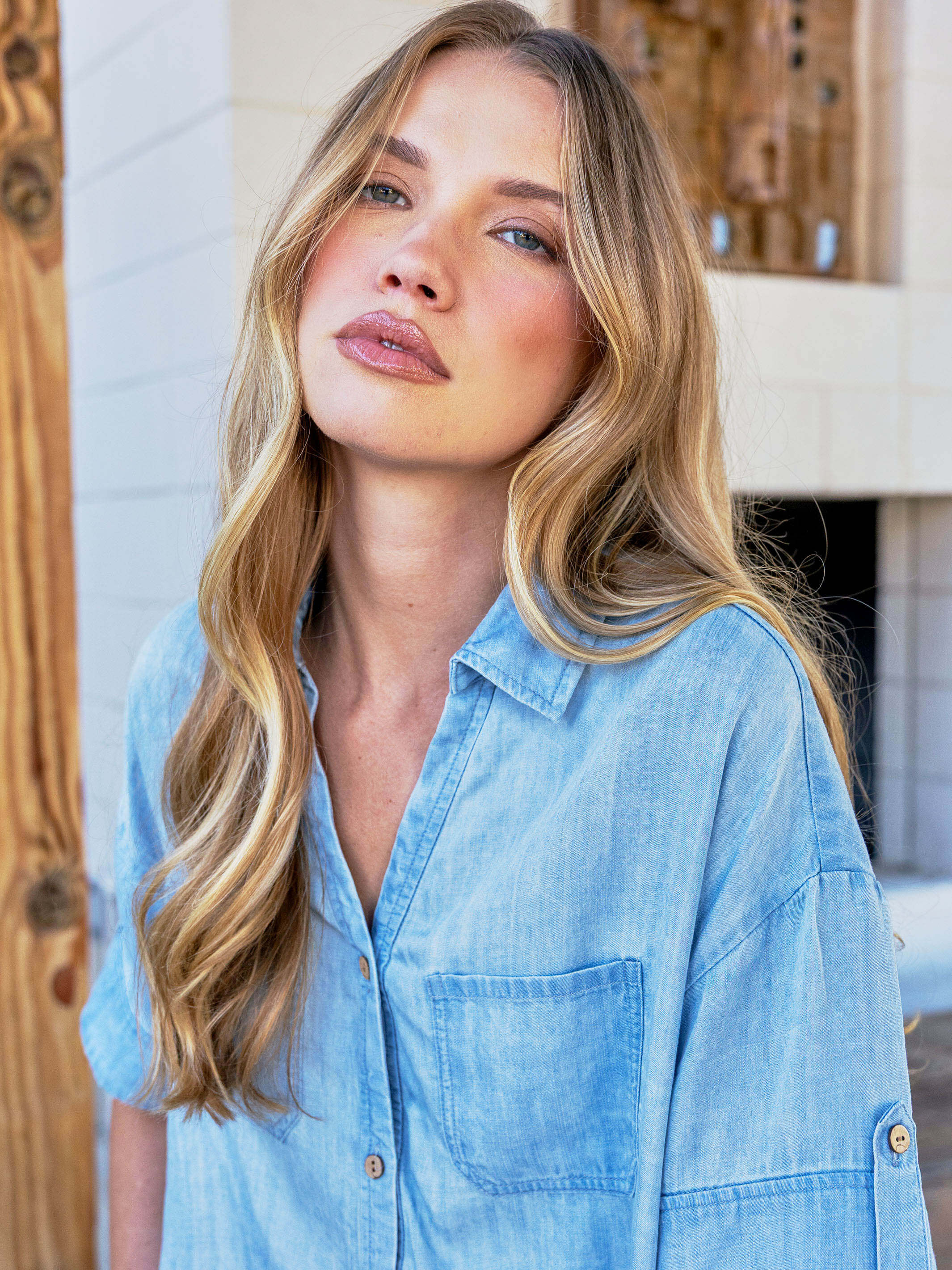 Light Blue Relaxed Top