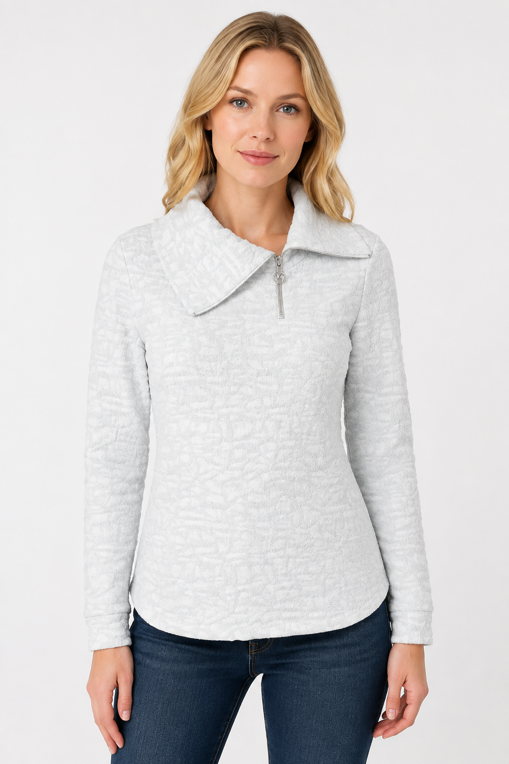Dolcezza Split Cowl Neck Top Style 76201