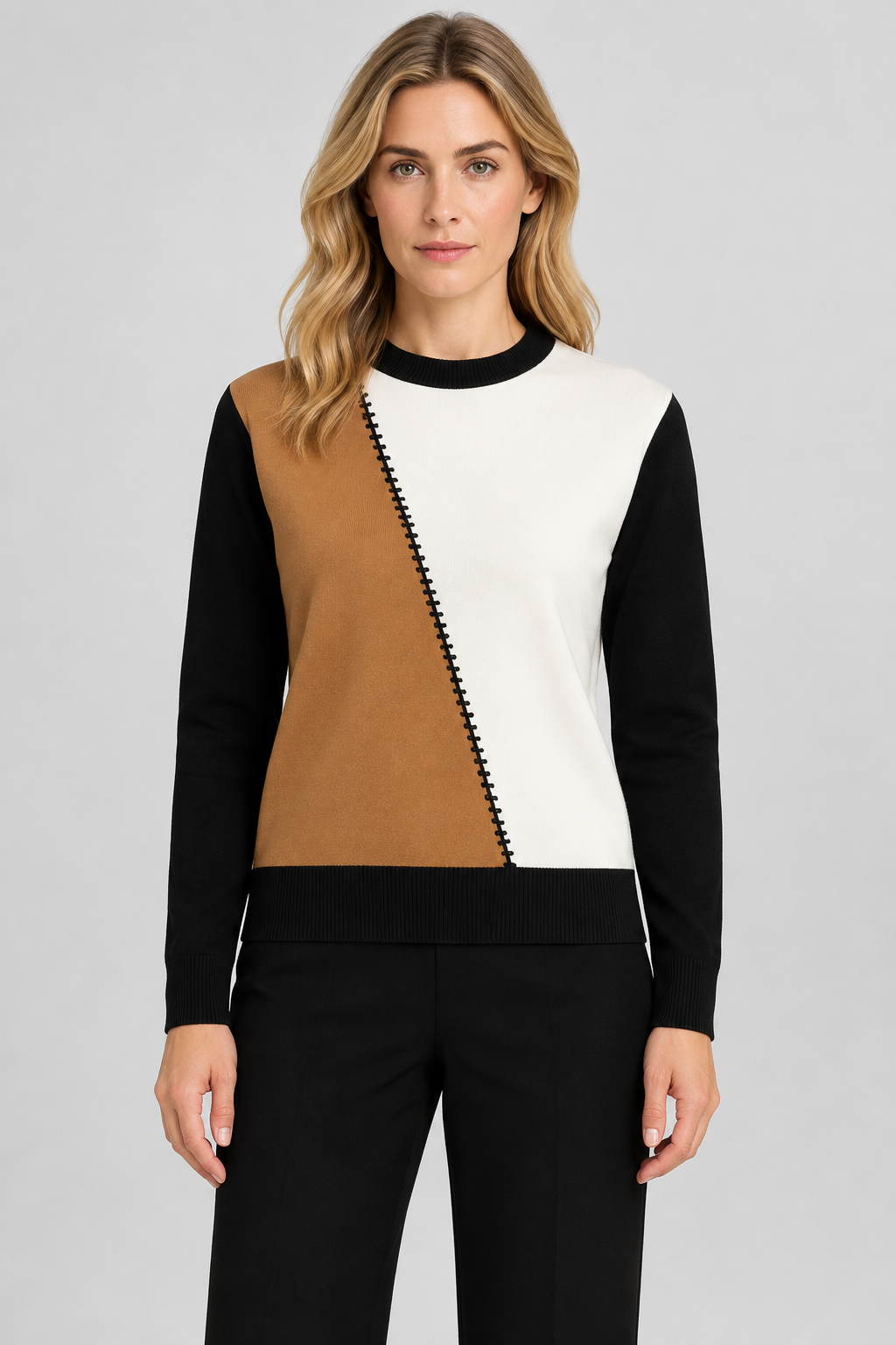 Orly Geo Stripe Sweater - Style 262183