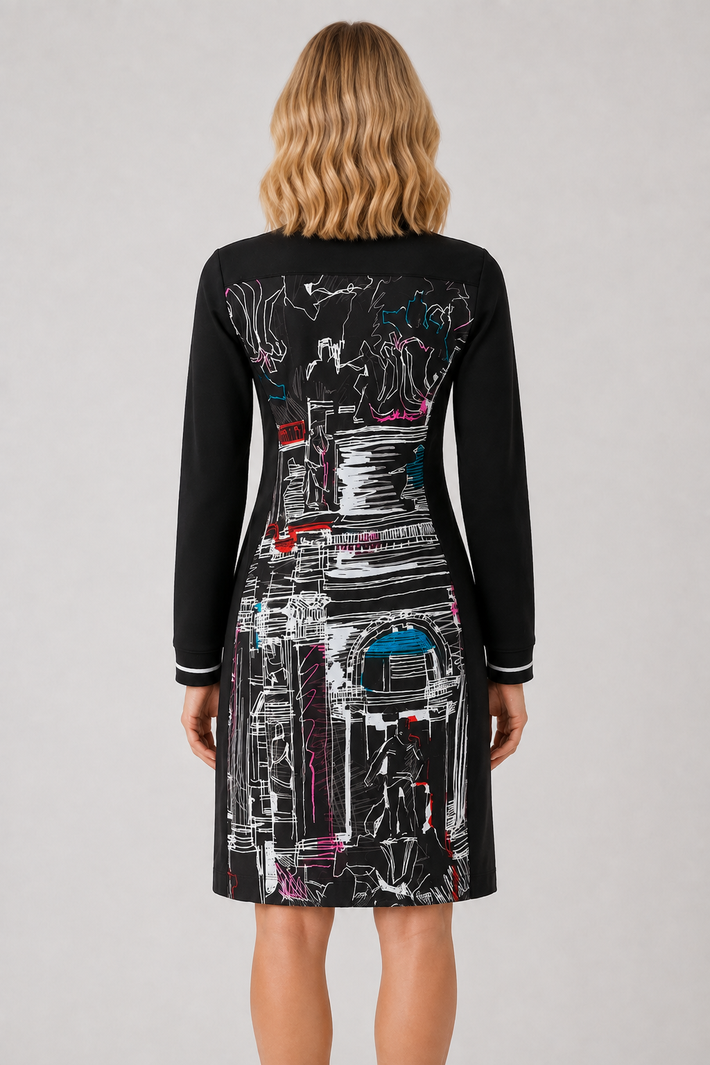 Dolcezza Trevi Long Sleeve Dress - Style 76644