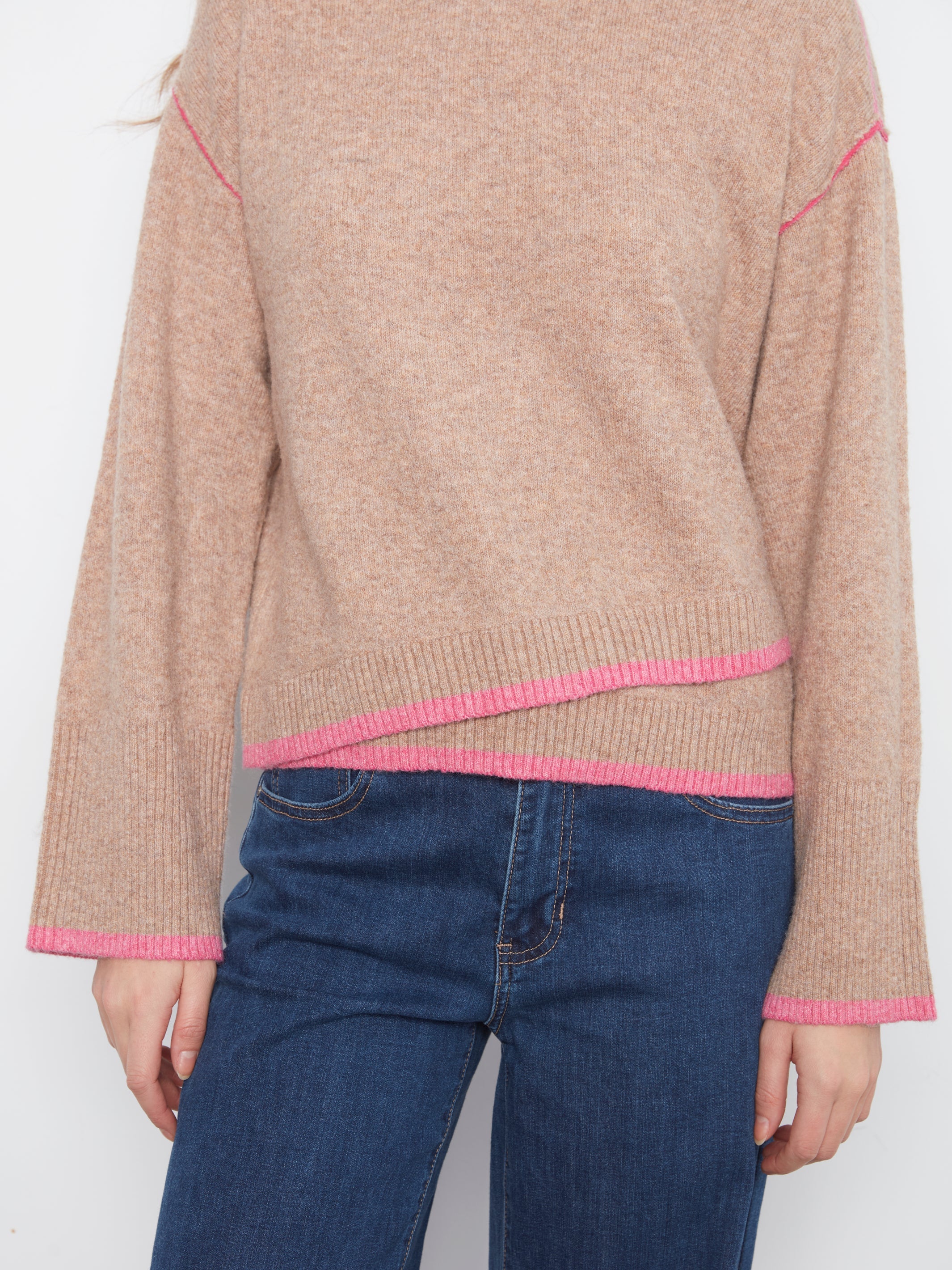 Charlie B V-Neck Sweater - Style C2123-690C