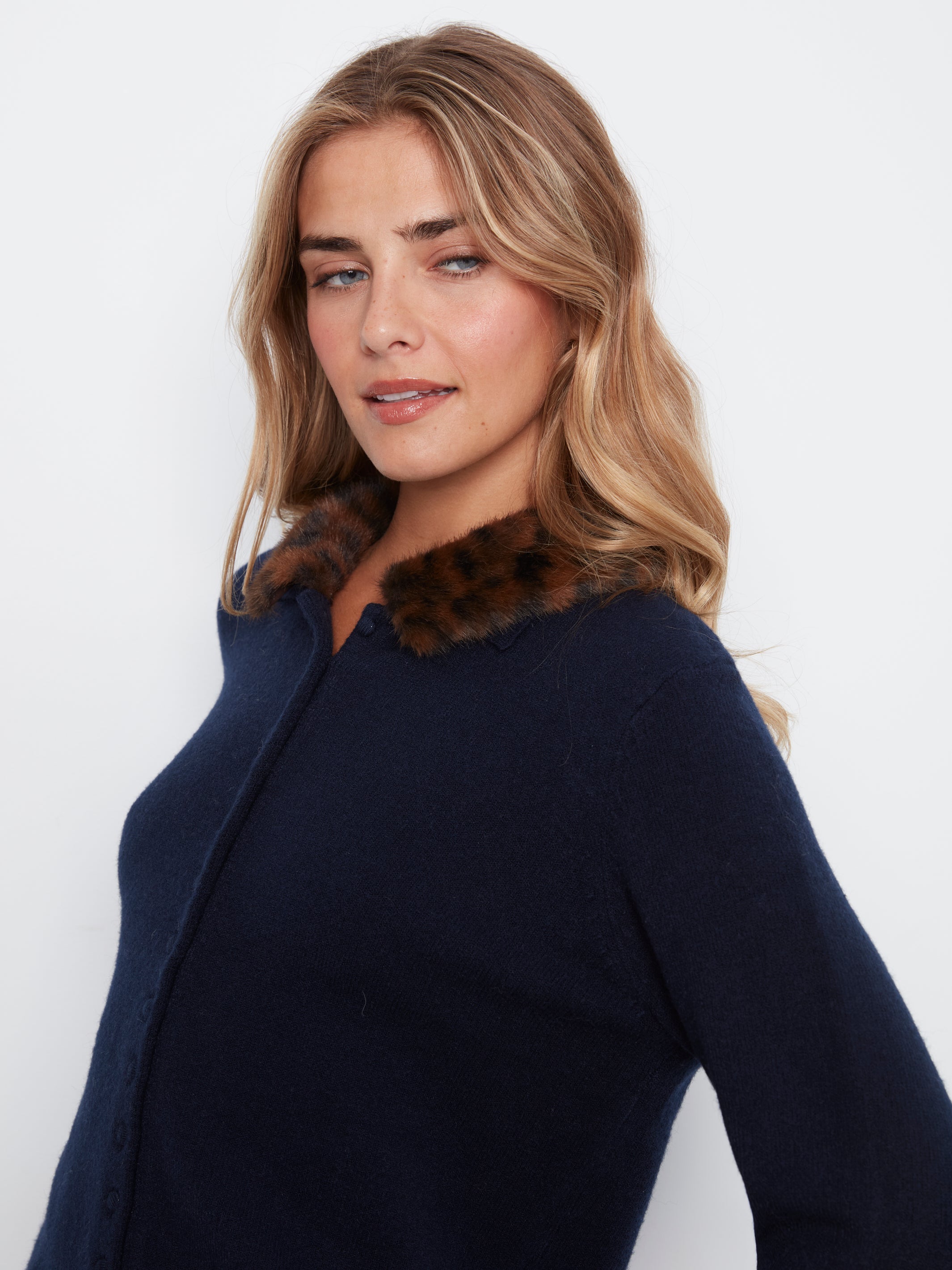 Charlie B Button Up Cardigan - Style C2138-736A