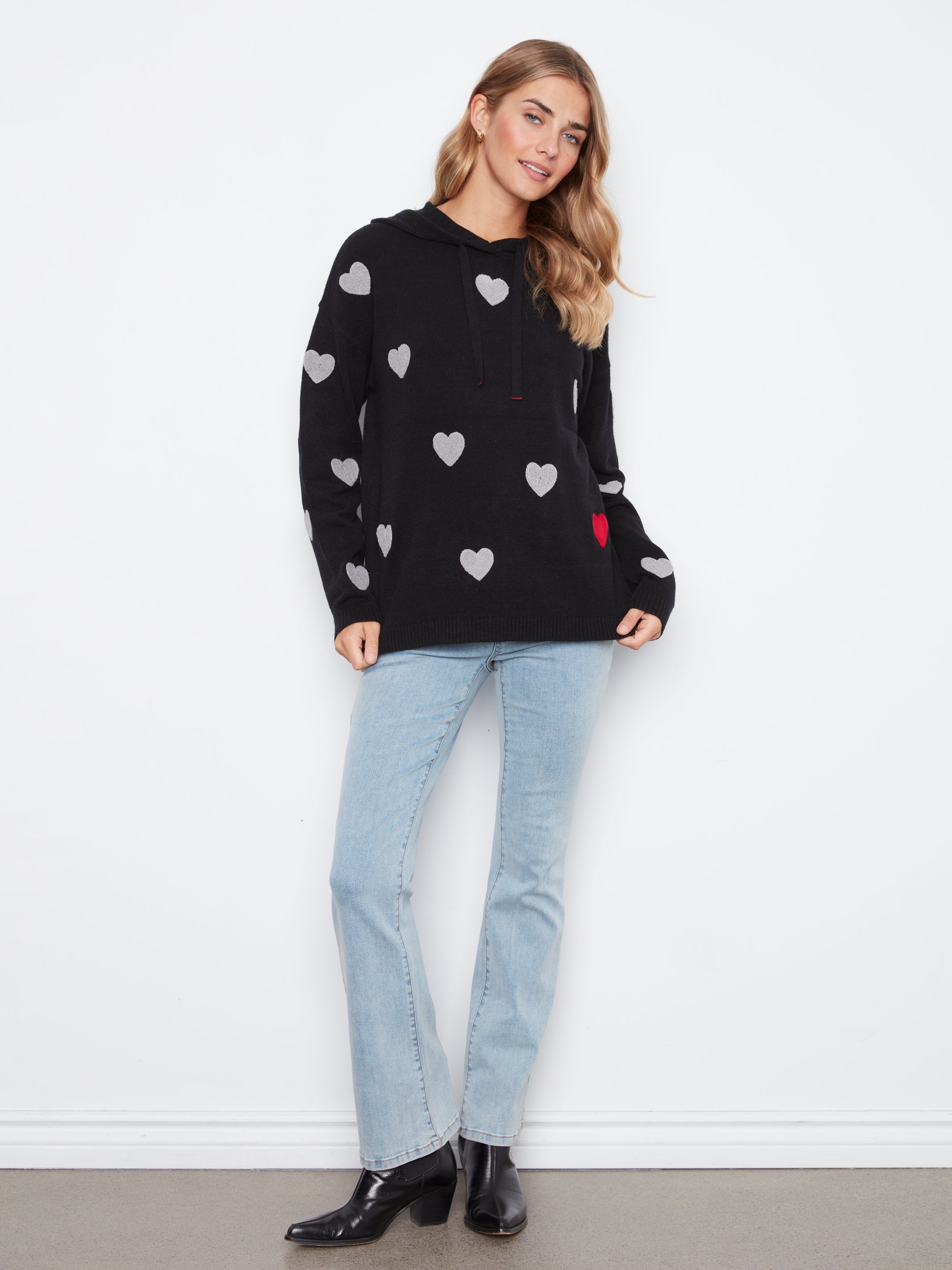 Charlie B Needle Punch Hoodie - Style C2436YR-736A