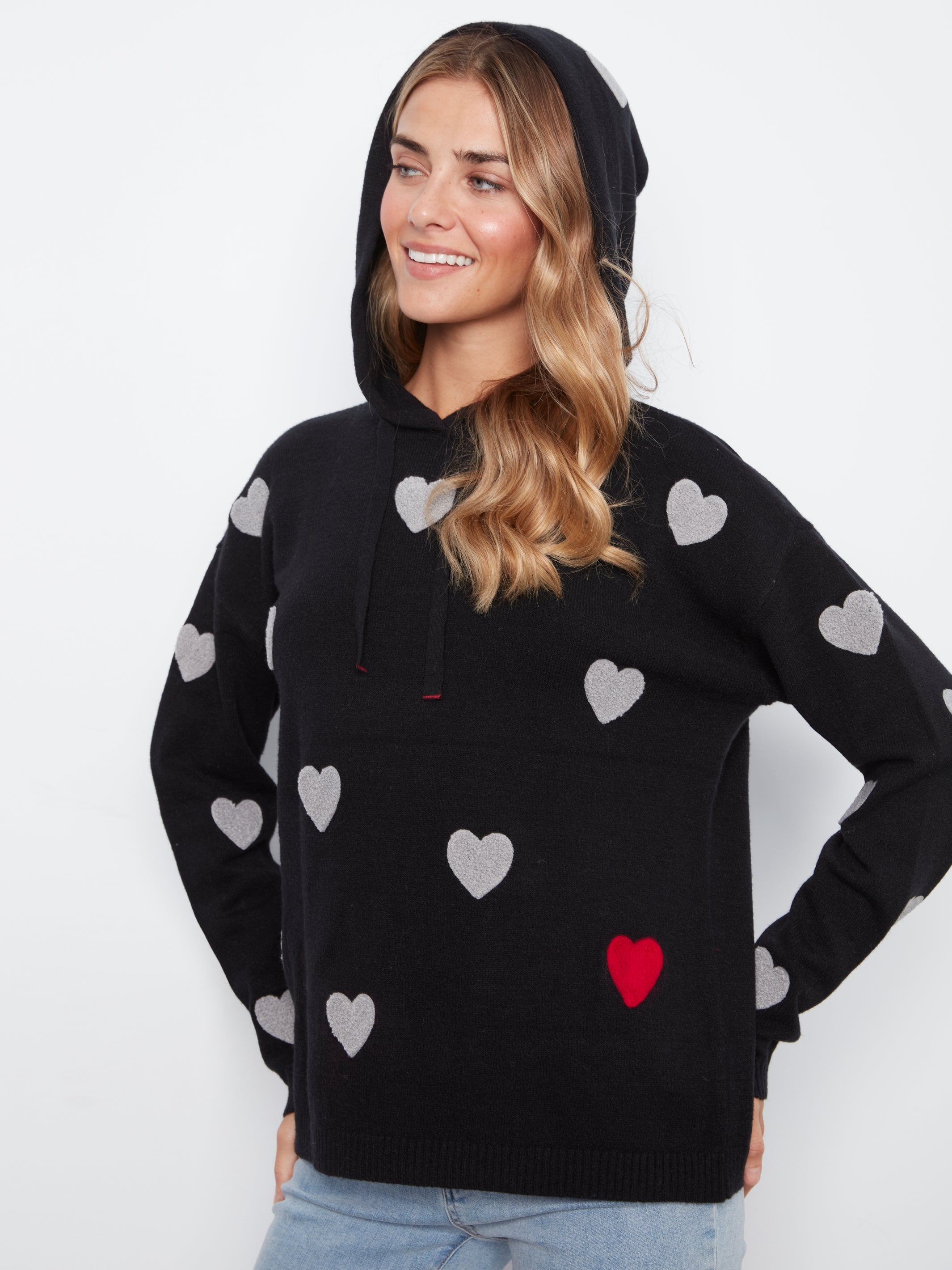 Charlie B Needle Punch Hoodie - Style C2436YR-736A