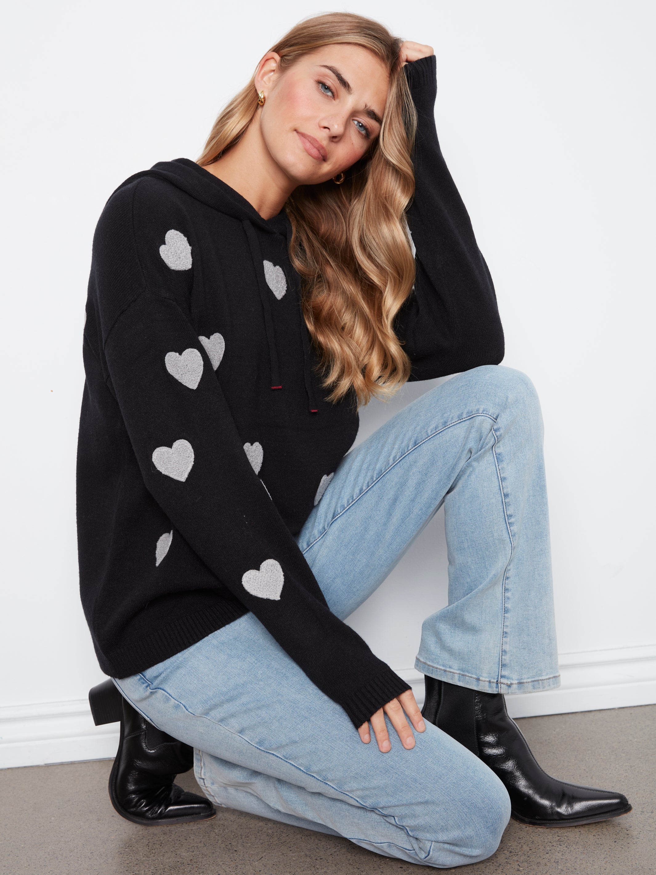 Charlie B Needle Punch Hoodie - Style C2436YR-736A