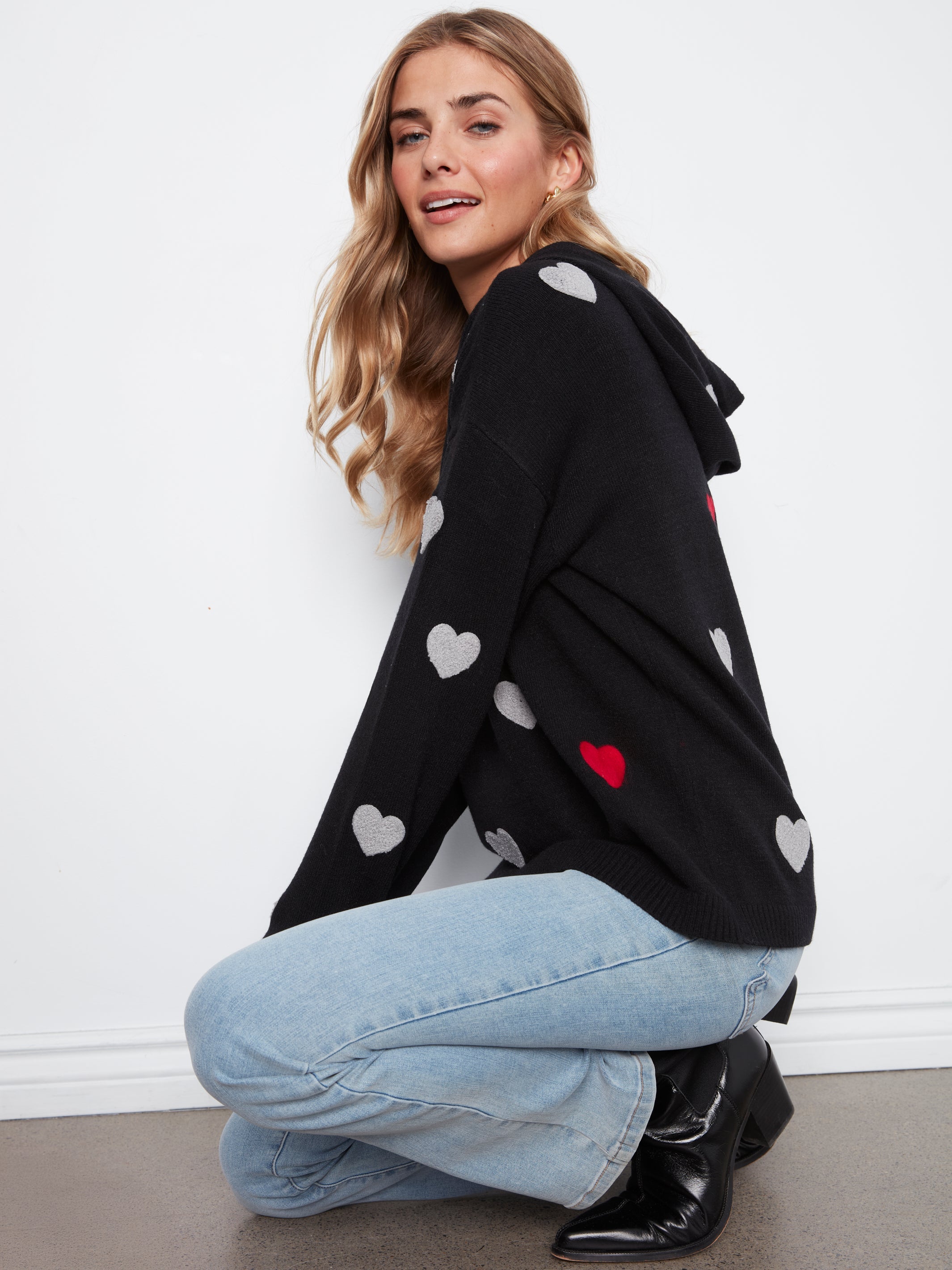 Charlie B Needle Punch Hoodie - Style C2436YR-736A