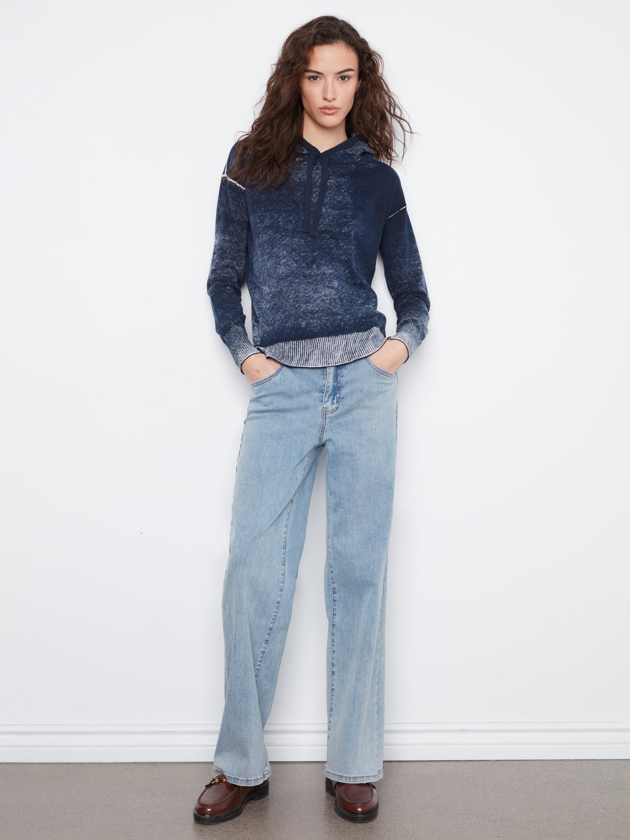 Charlie B Reverse Printed Hoodie - Style C2616RP-261B