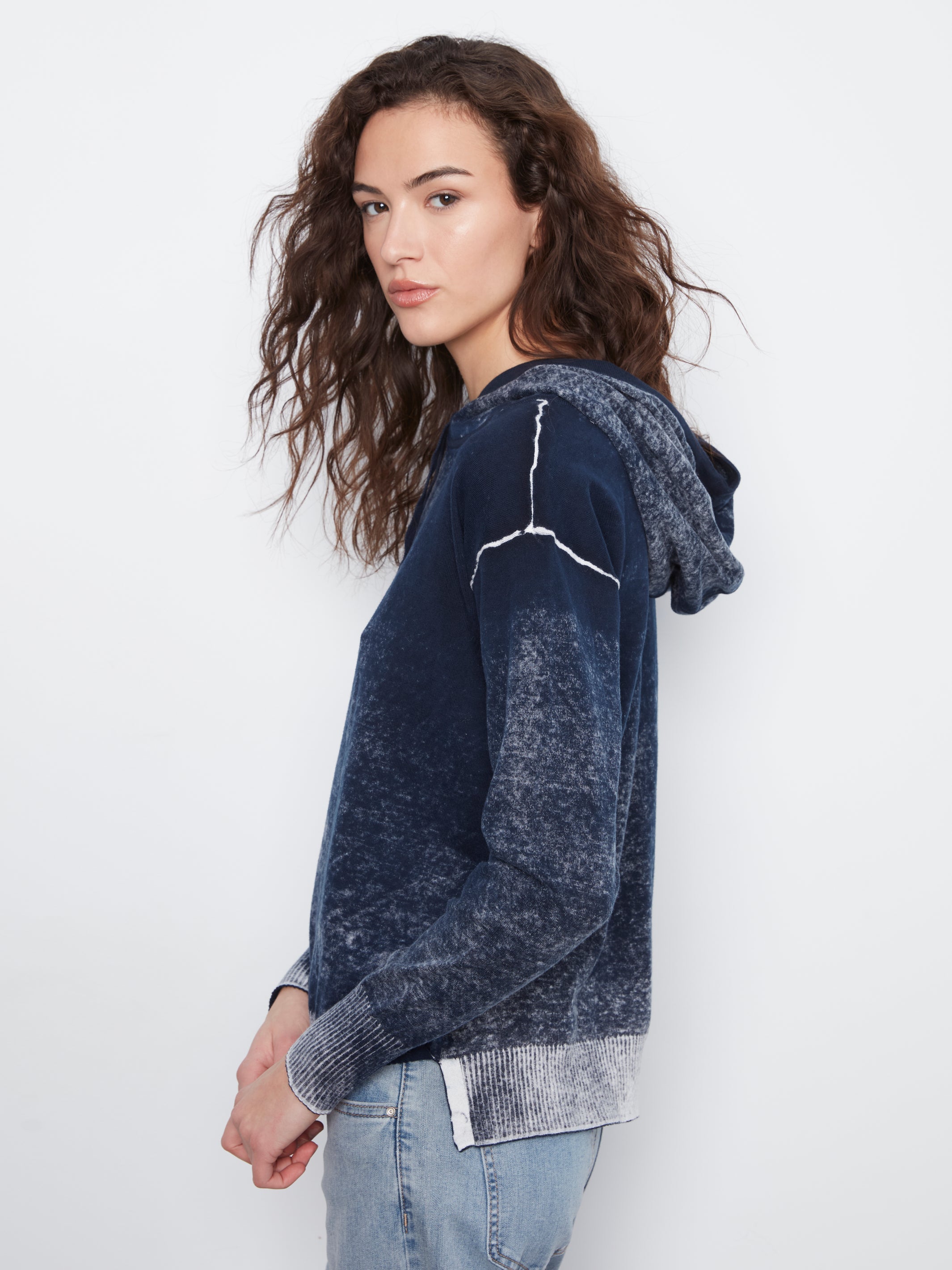 Charlie B Reverse Printed Hoodie - Style C2616RP-261B