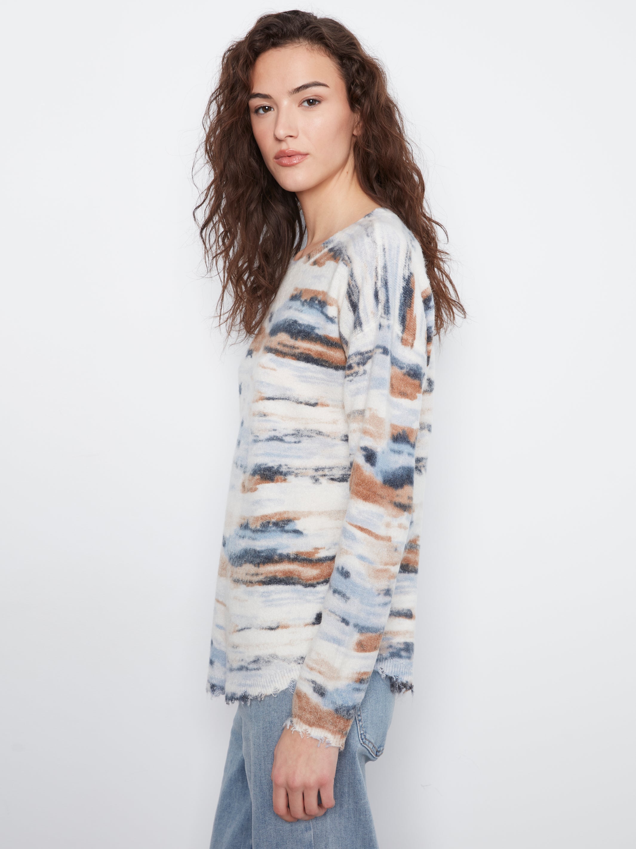 Charlie B Drop Shoulder Reversible Top - Style C2735RR-918A