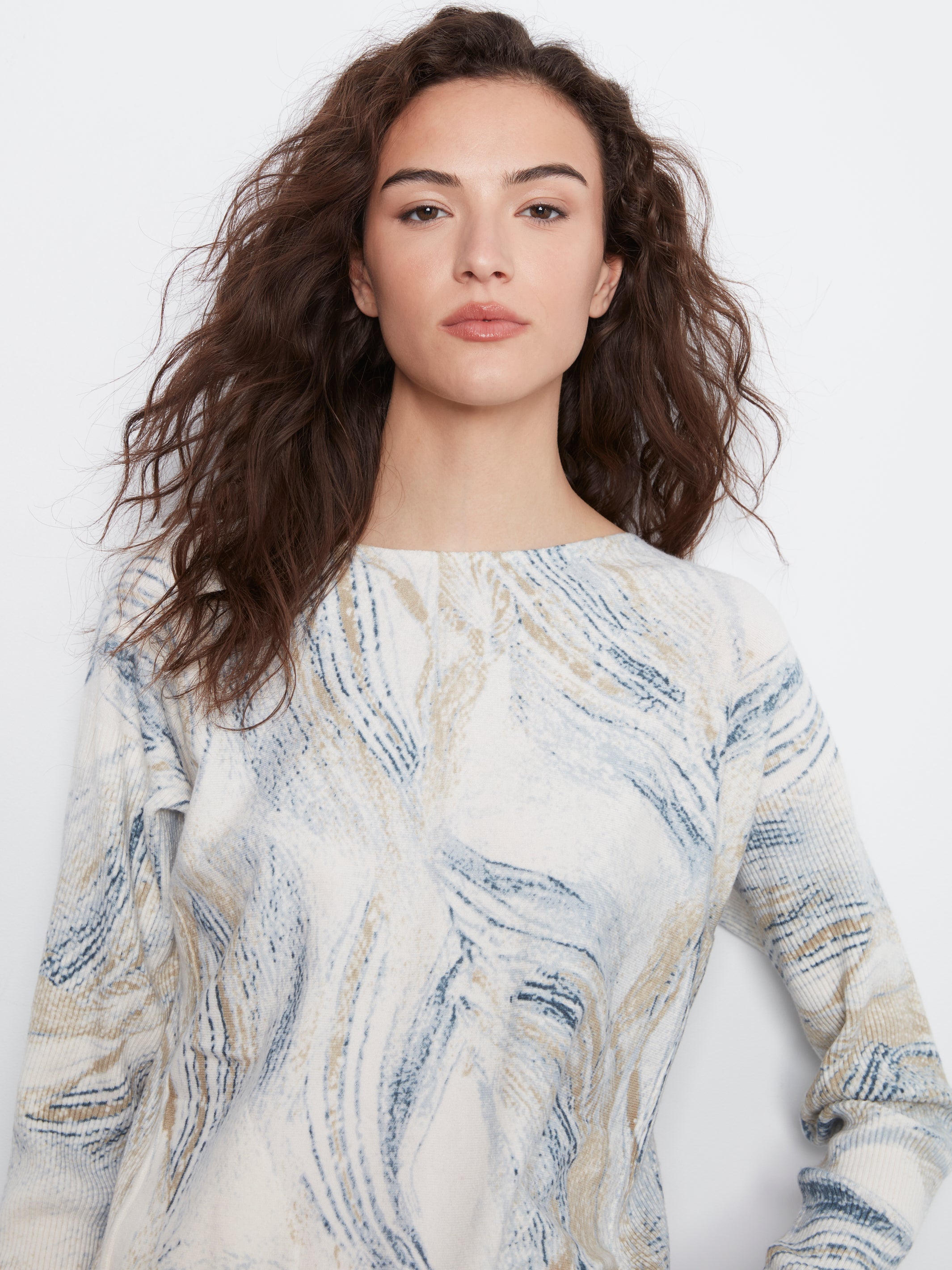 Charlie B Drop Shoulder Boat Top - Style C2818PR-464A