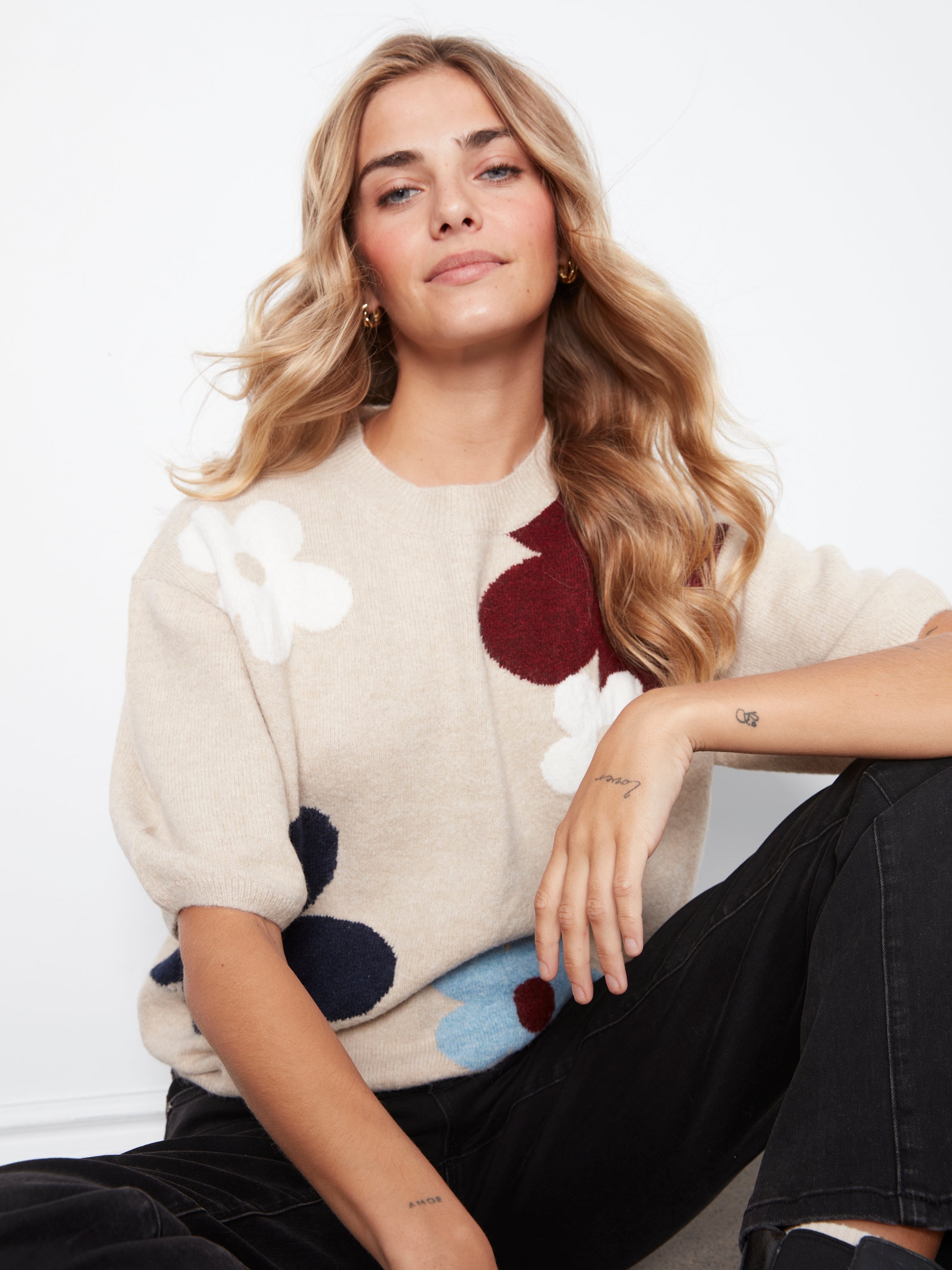Charlie B Jacquard Sweater - Style C2858J-635C