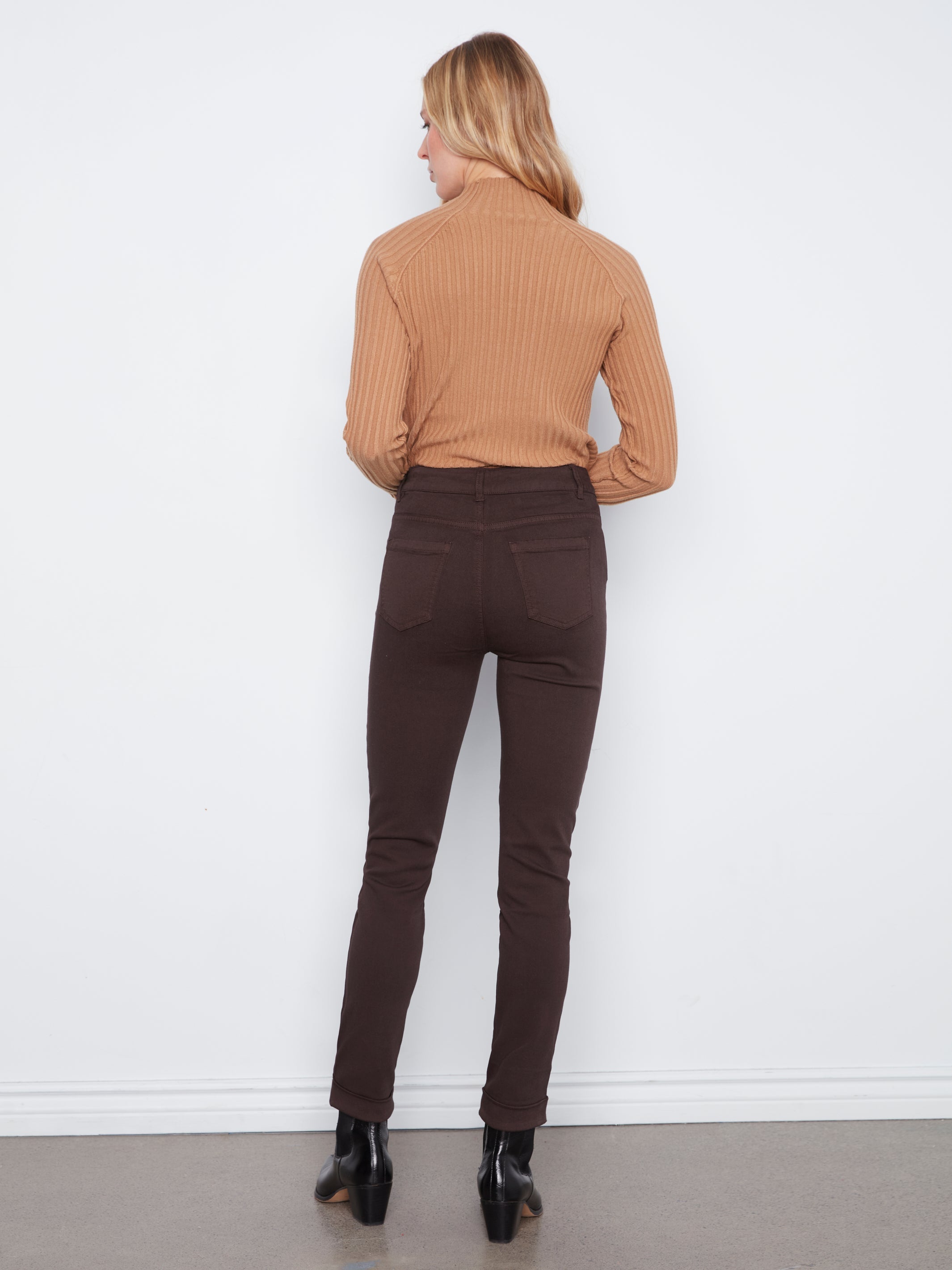 Charlie B Cuffed Hem Twill Jeans - Style C5309YR-188B