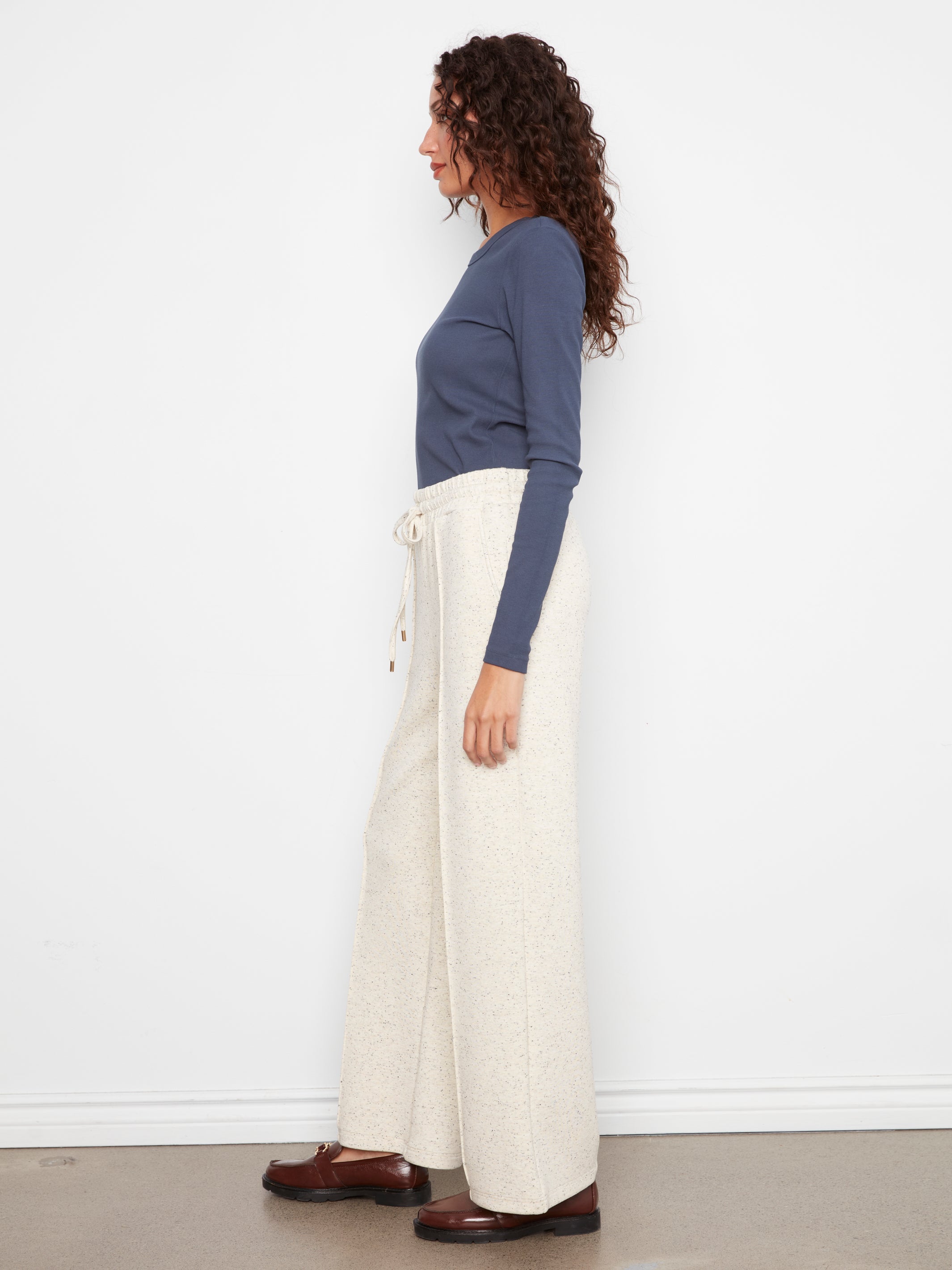 Soft Scuba Wide Leg Jogger Pants