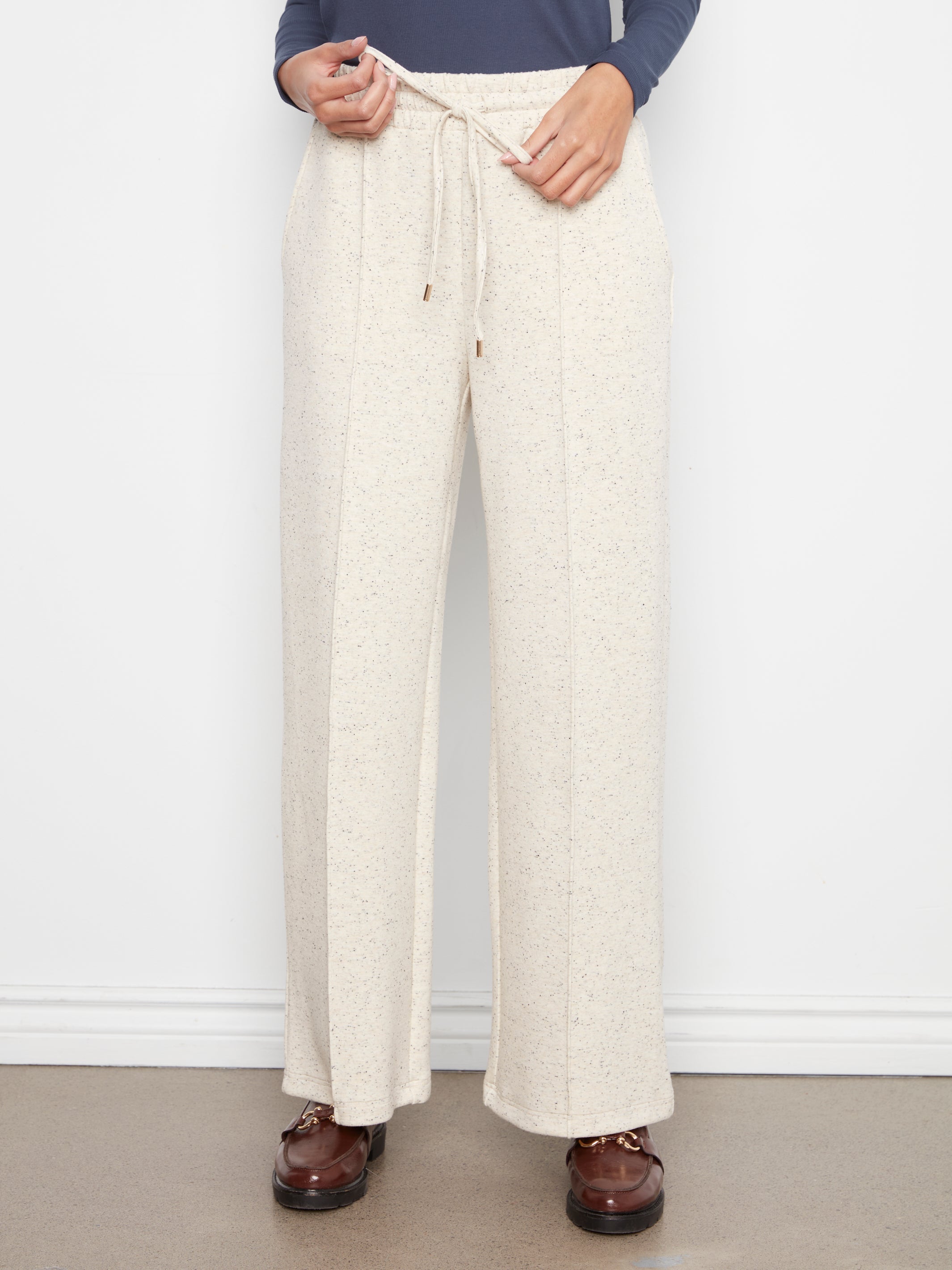Soft Scuba Wide Leg Jogger Pants