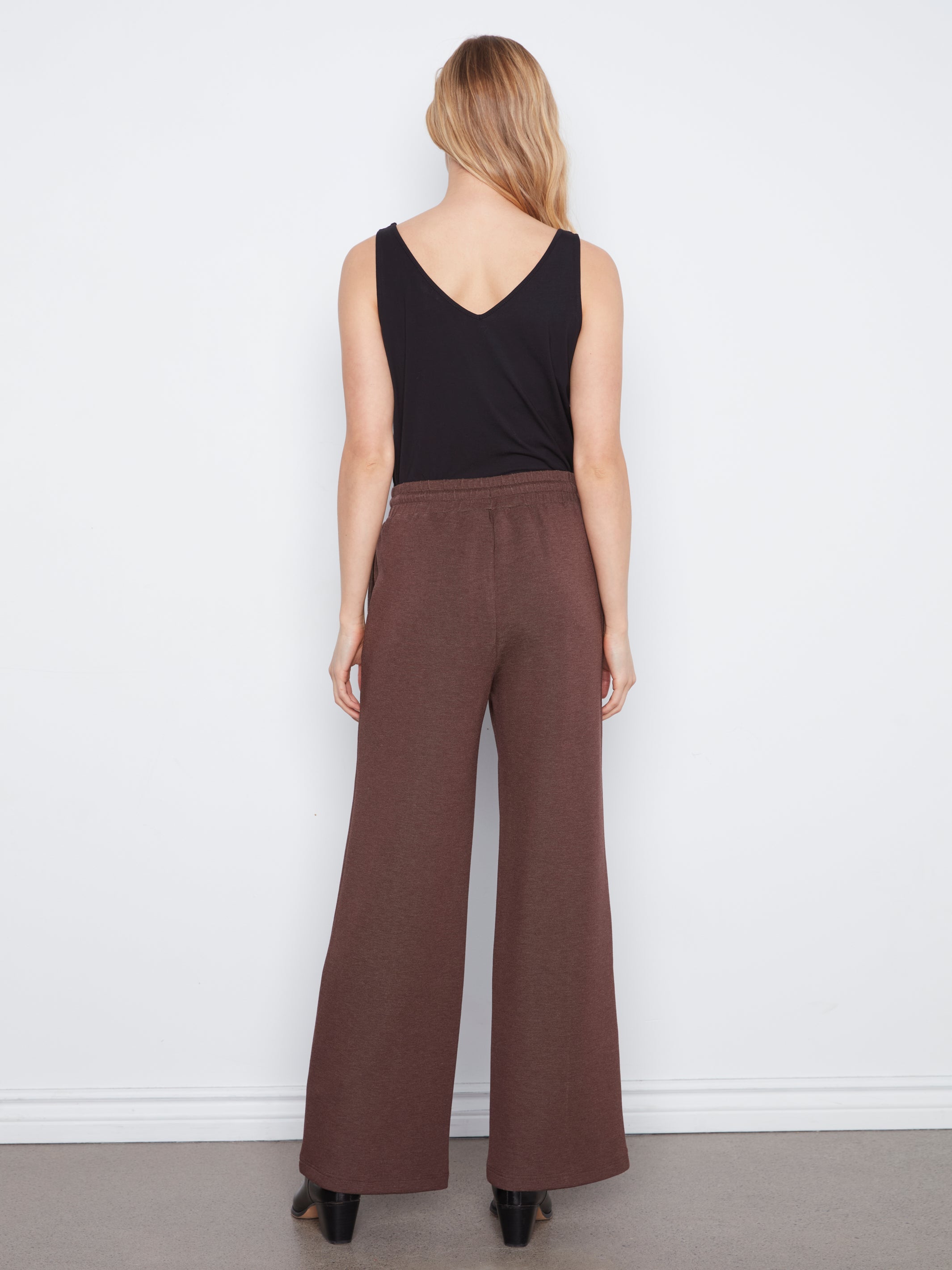 Charlie B Soft Scuba Wide Leg Jogger Pants - Style C5818-825C