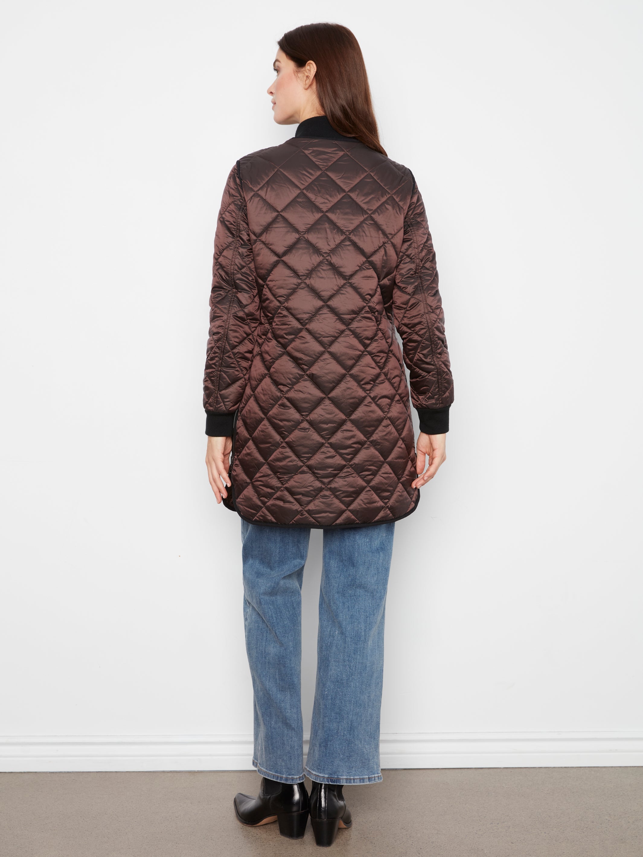 Charlie B Reversible Solid Puffer Jacket - Style Reversible