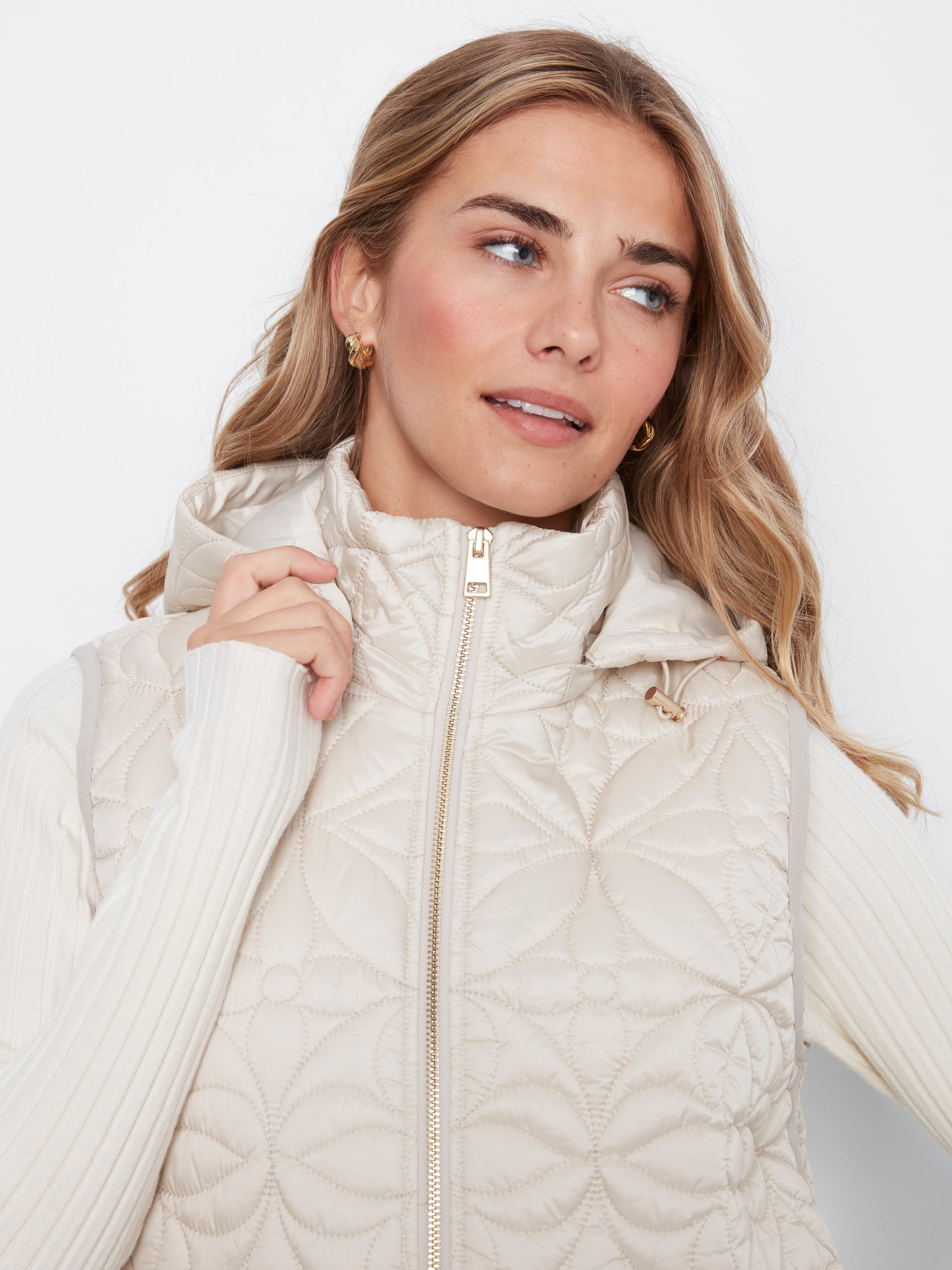 Charlie B Long Puffer Vest - Style C6426-135B
