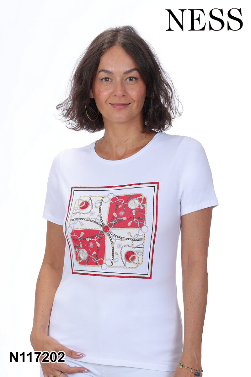 Graphic Short-Sleeve Top