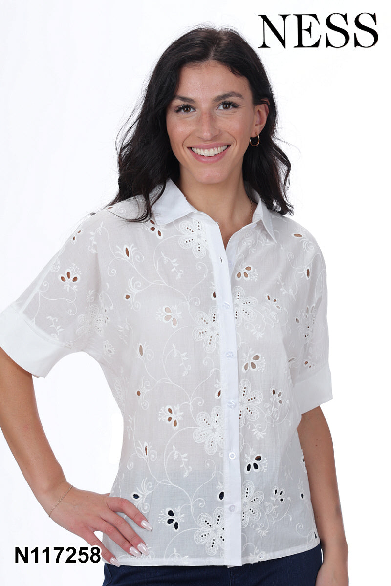 White Relaxed Top