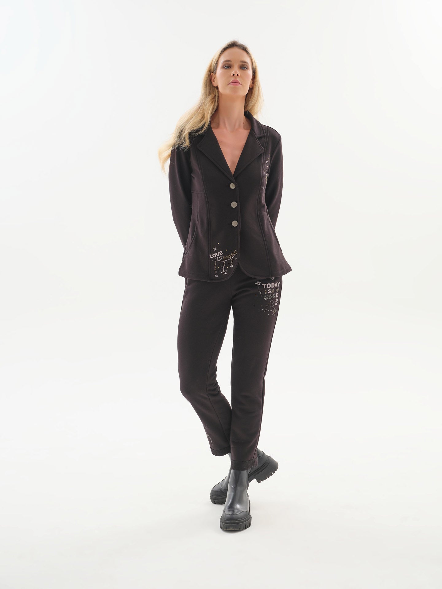 Dolcezza Button-Front Jacket Style 76161