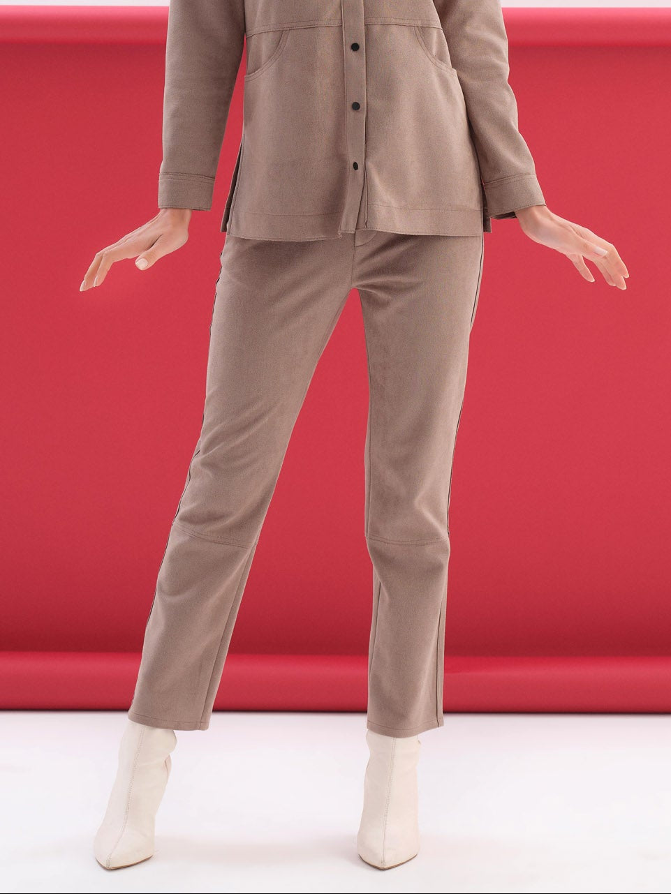 Dolcezza Button-Front Pant With Pockts - Style 76251A