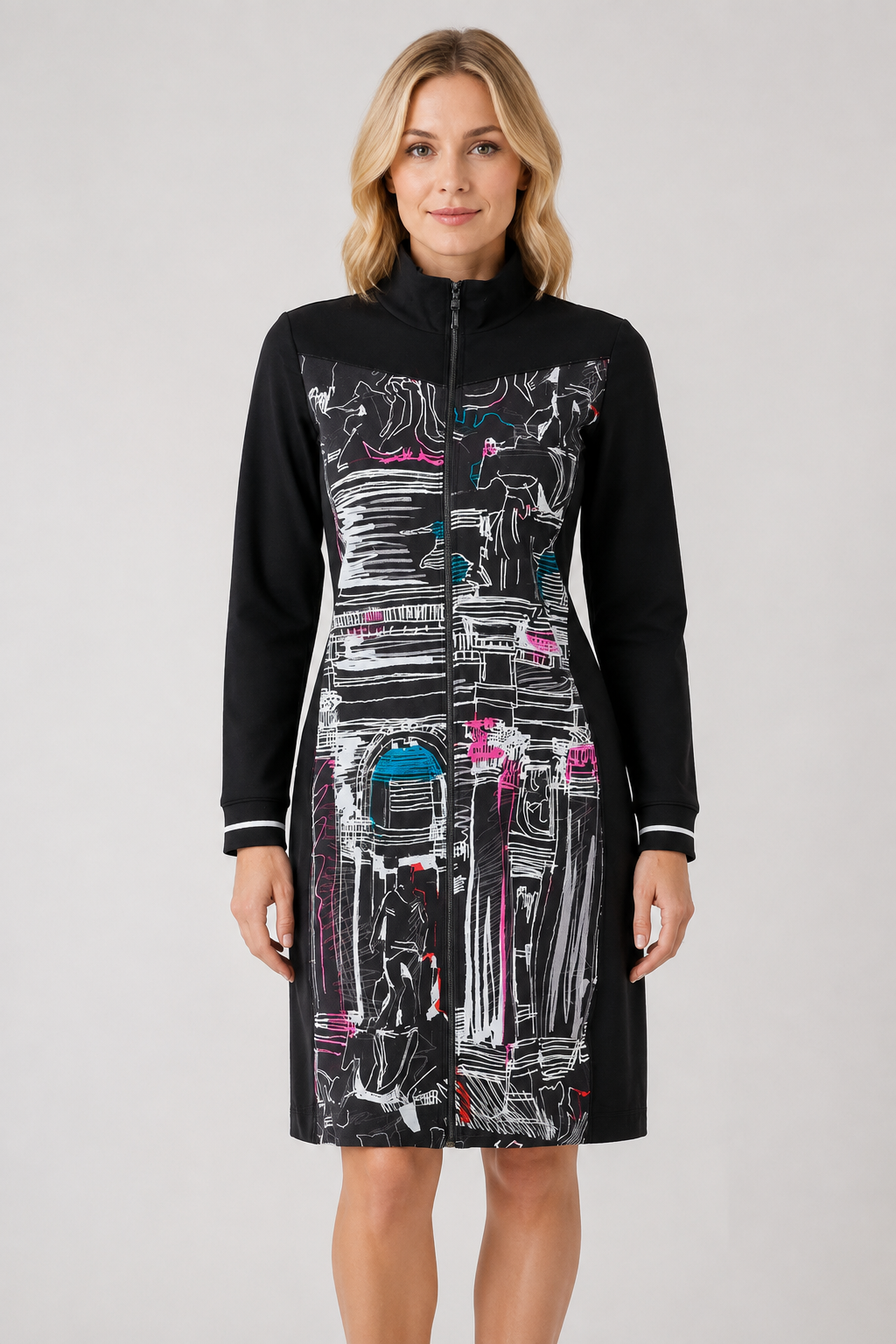 Dolcezza Trevi Long Sleeve Dress - Style 76644
