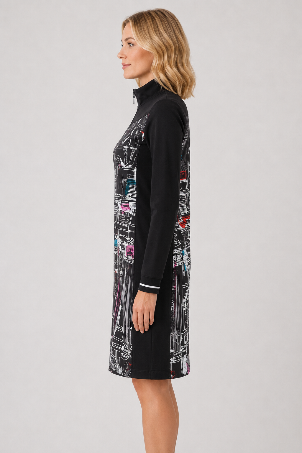 Dolcezza Trevi Long Sleeve Dress - Style 76644