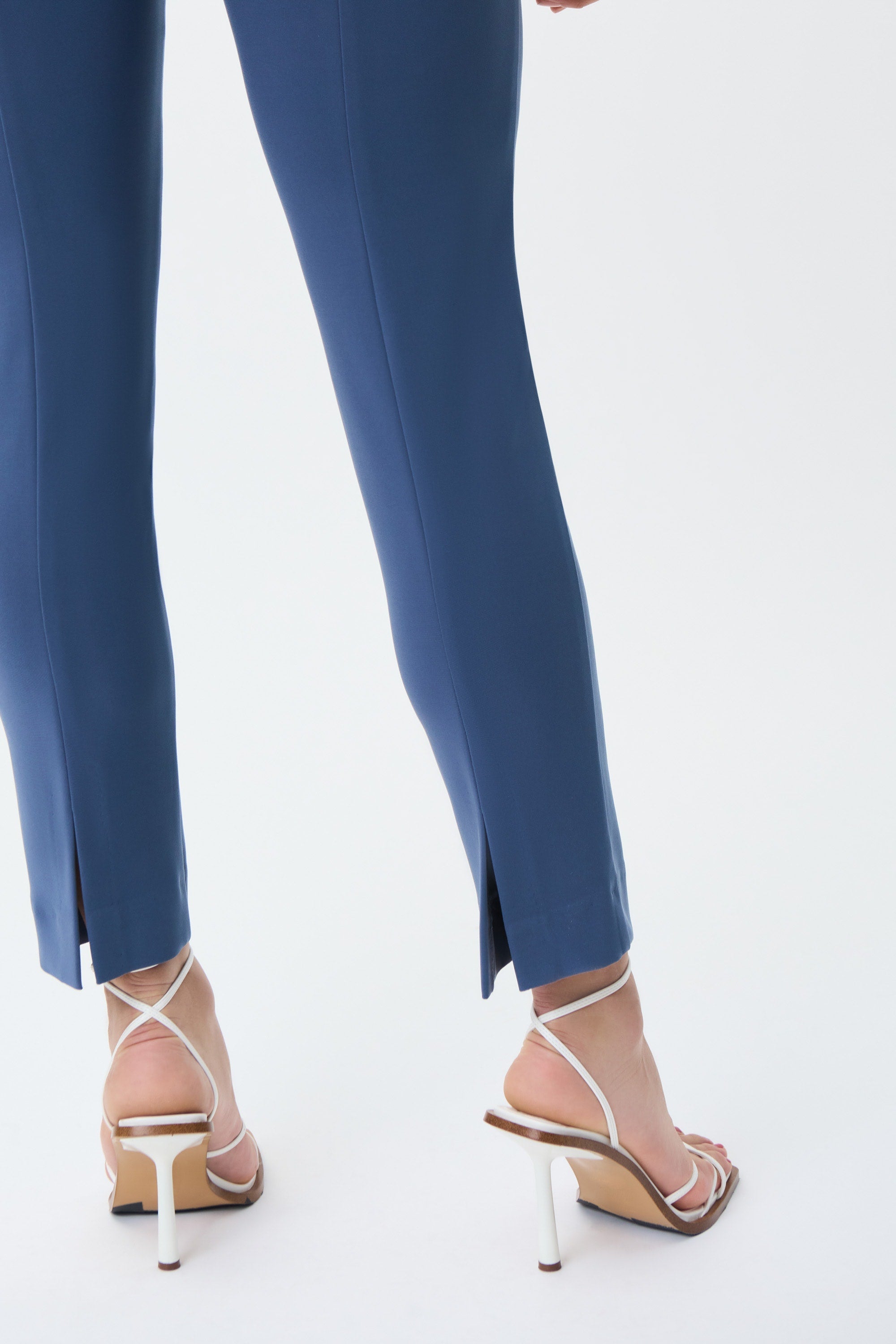 Straight-Leg Pull-On Ankle Pants