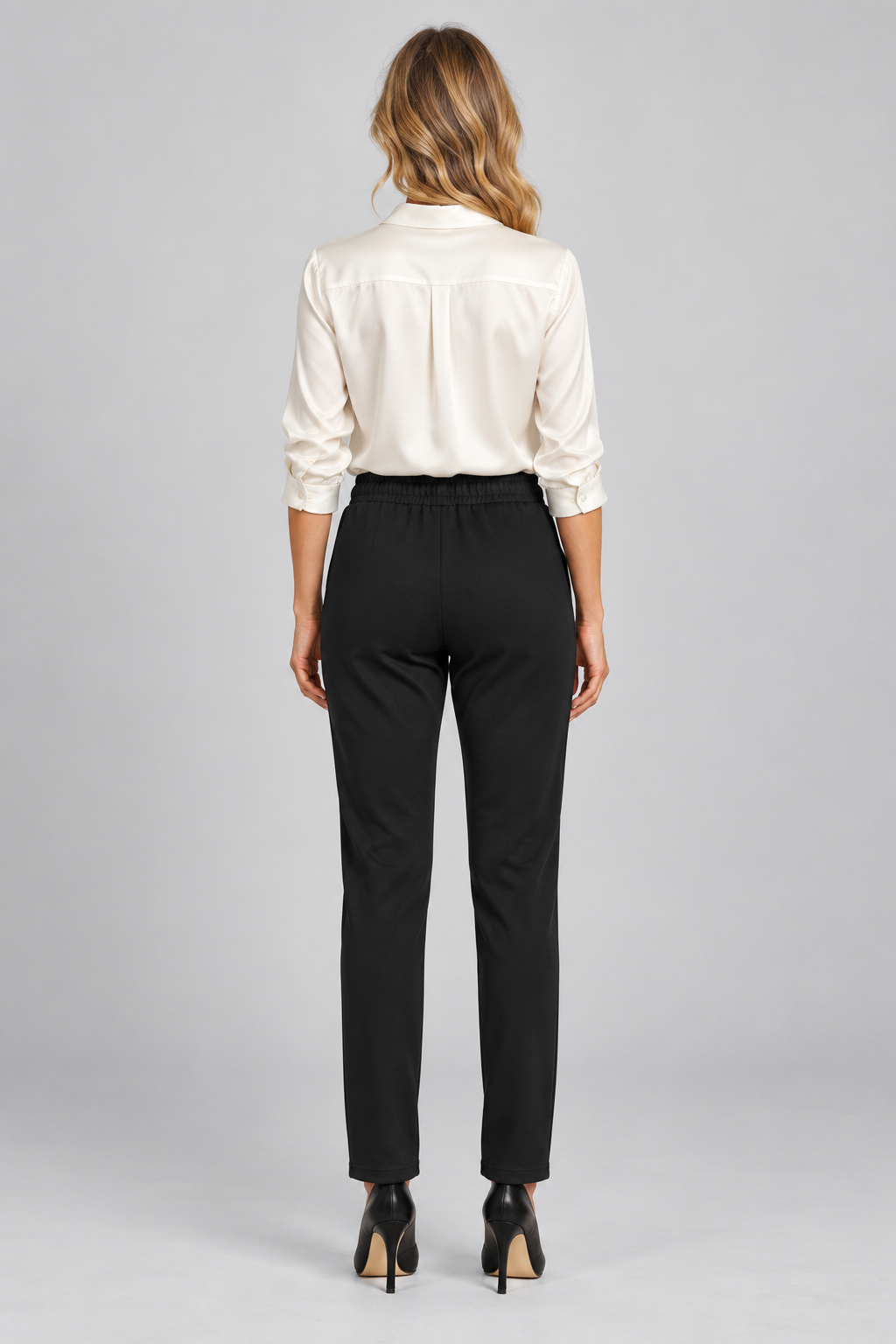Orly Drawstrng Waist Pant With Zipper - Style 262206