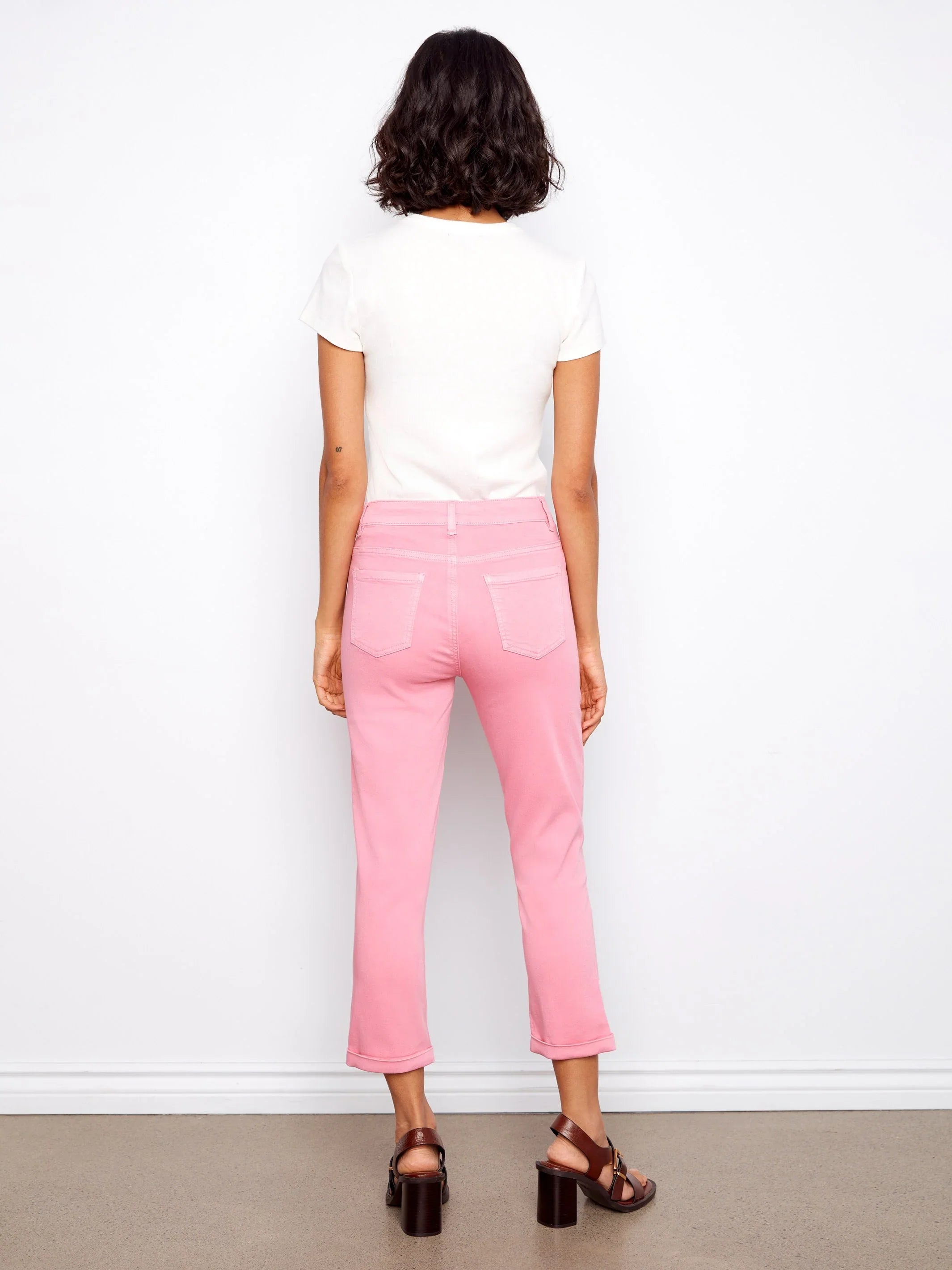 Slim-Leg Cropped Pants