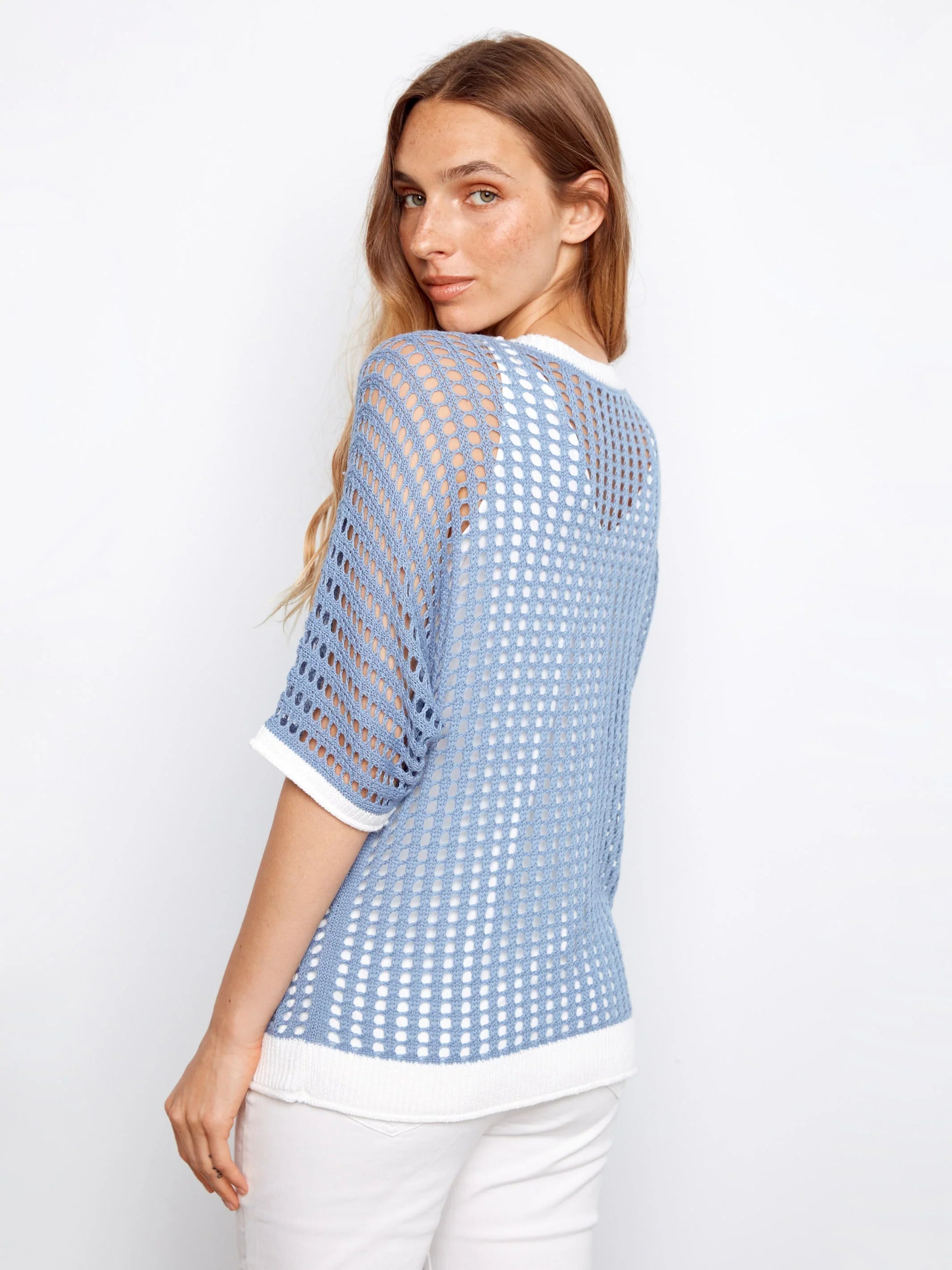Flower Dolman Sweater