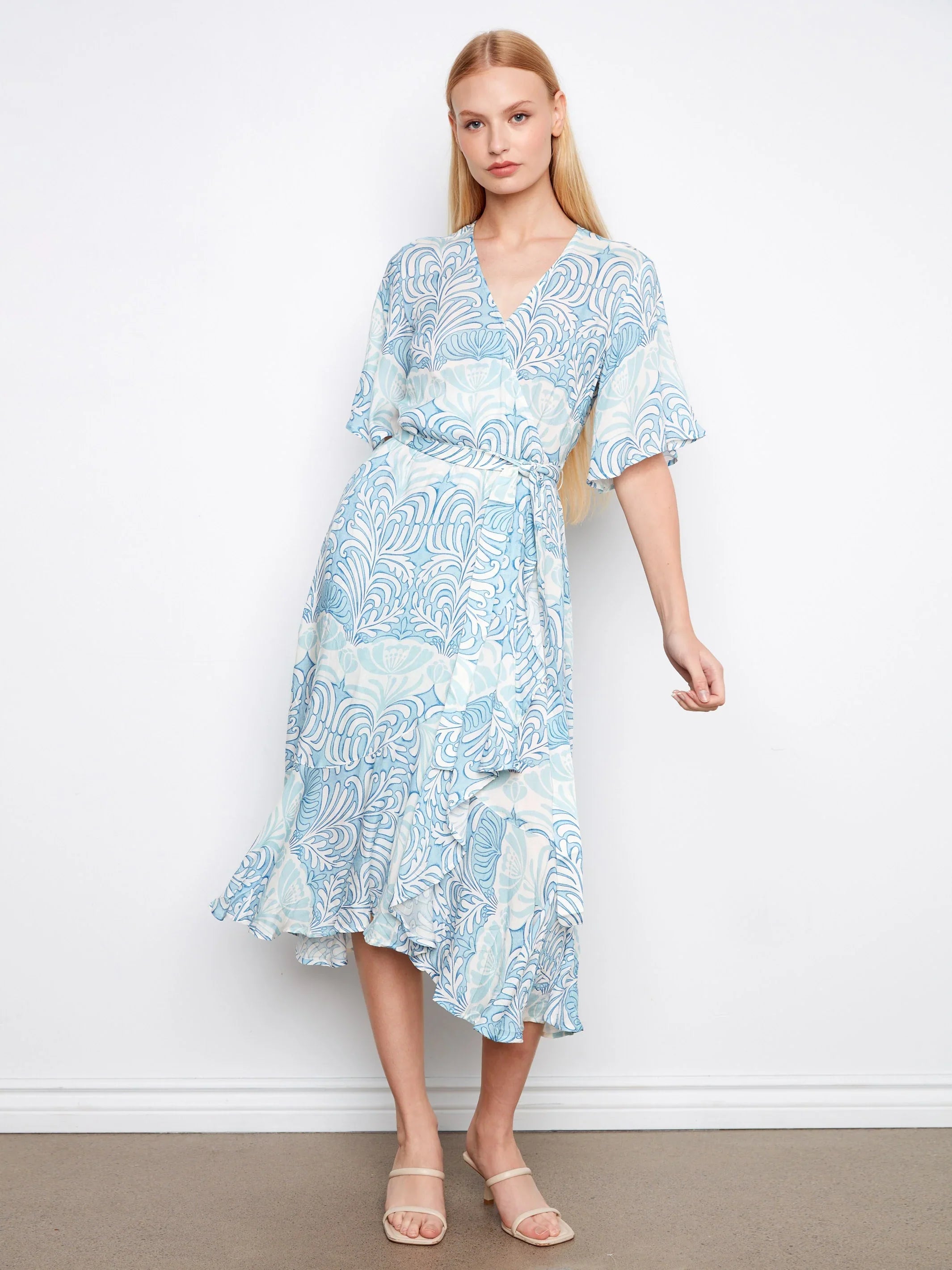 Printed Flutter Dress