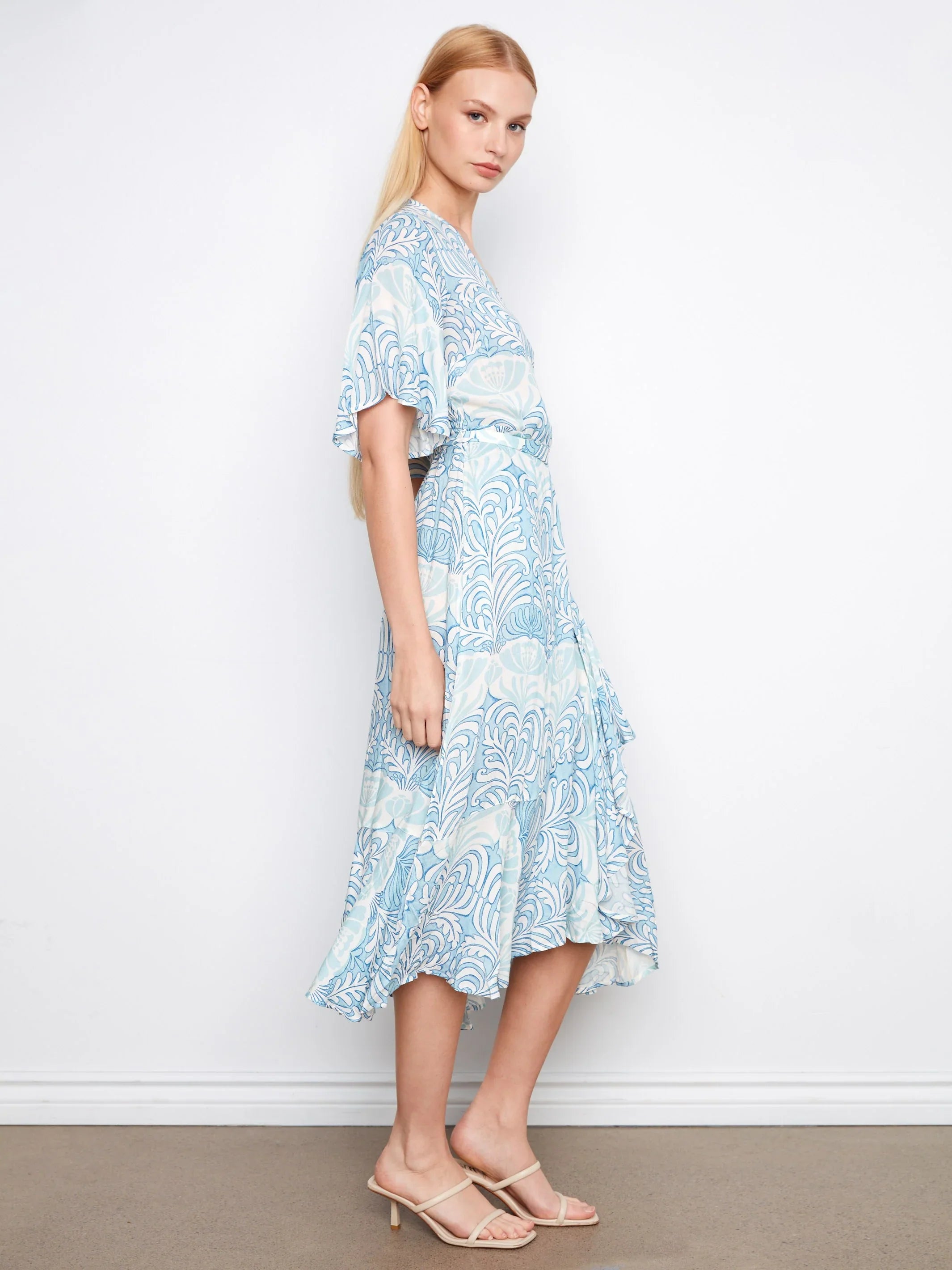 Printed Flutter Dress