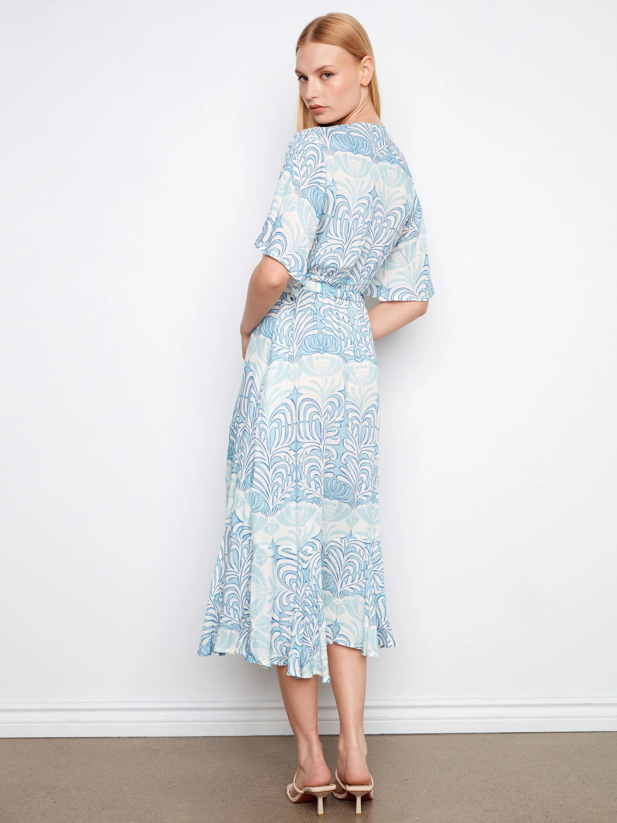 Printed Flutter Dress