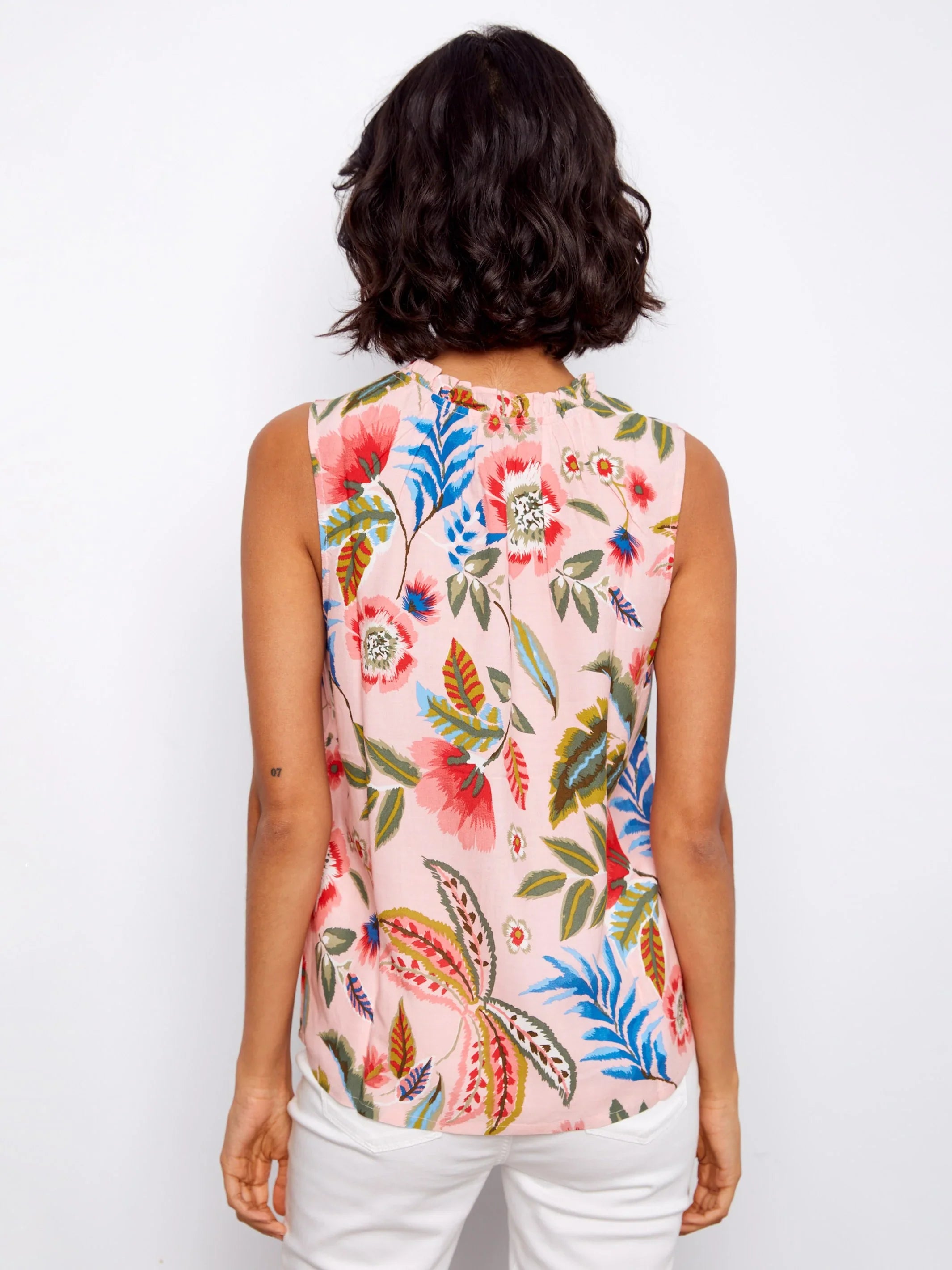 Printed Sleeveless Top