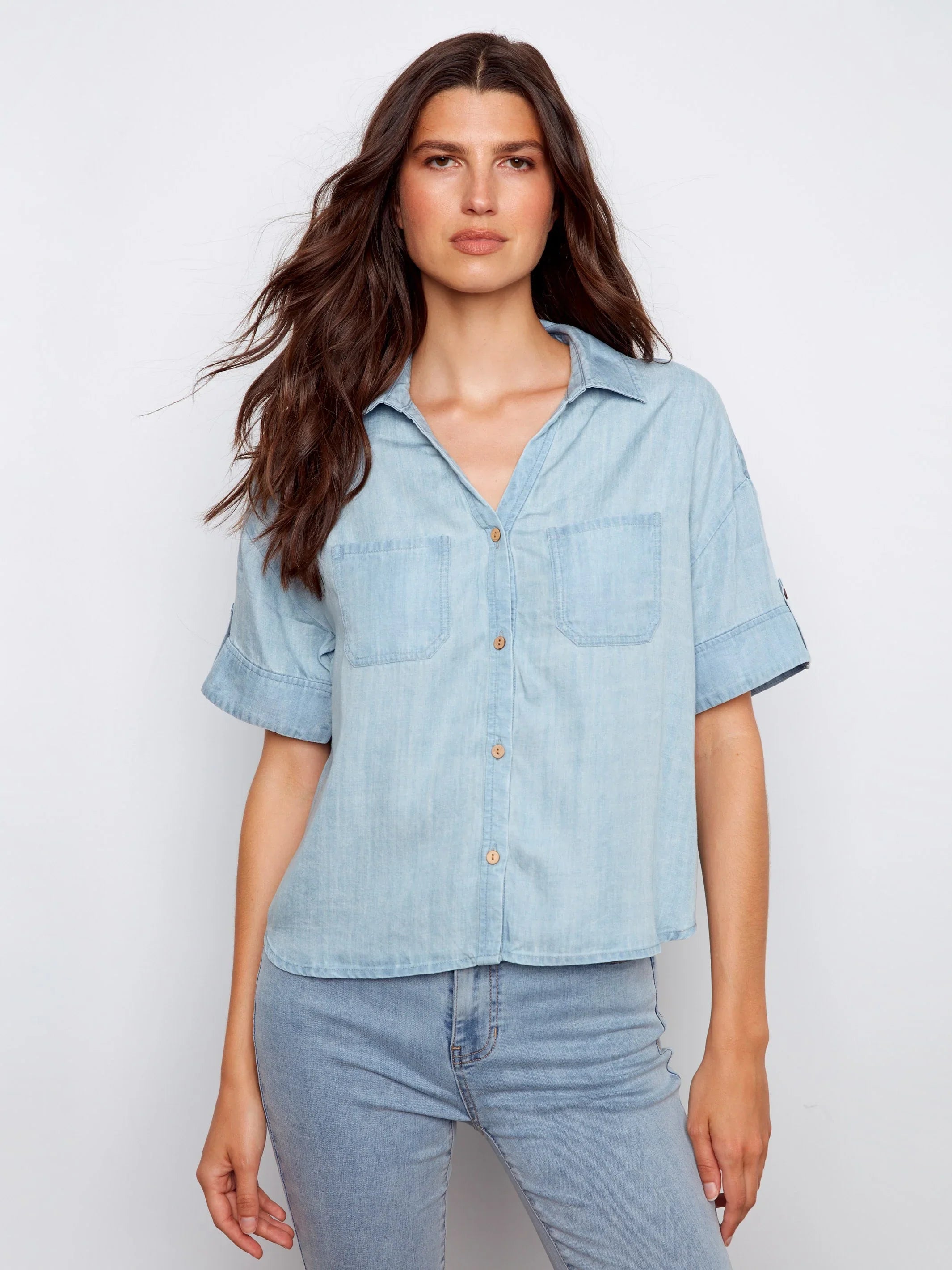 Light Blue Relaxed Top