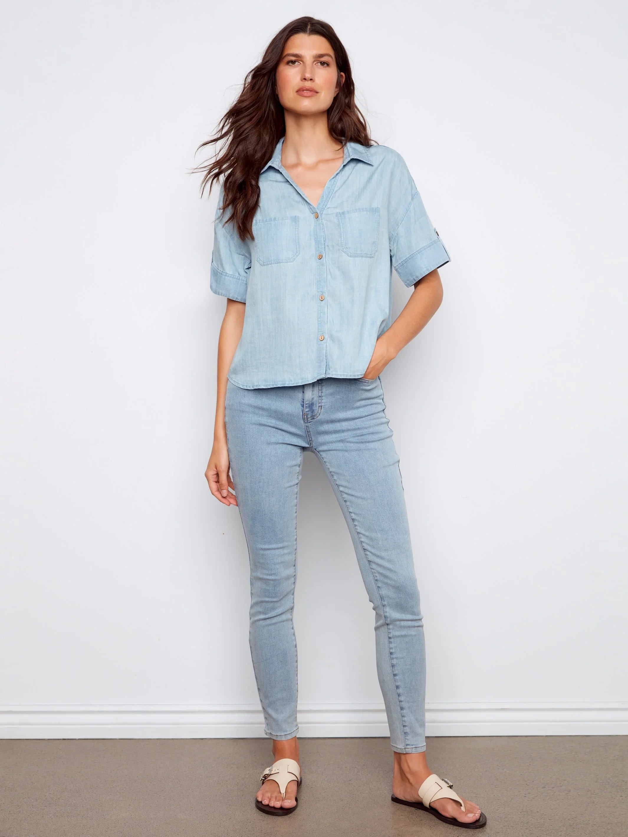 Light Blue Relaxed Top