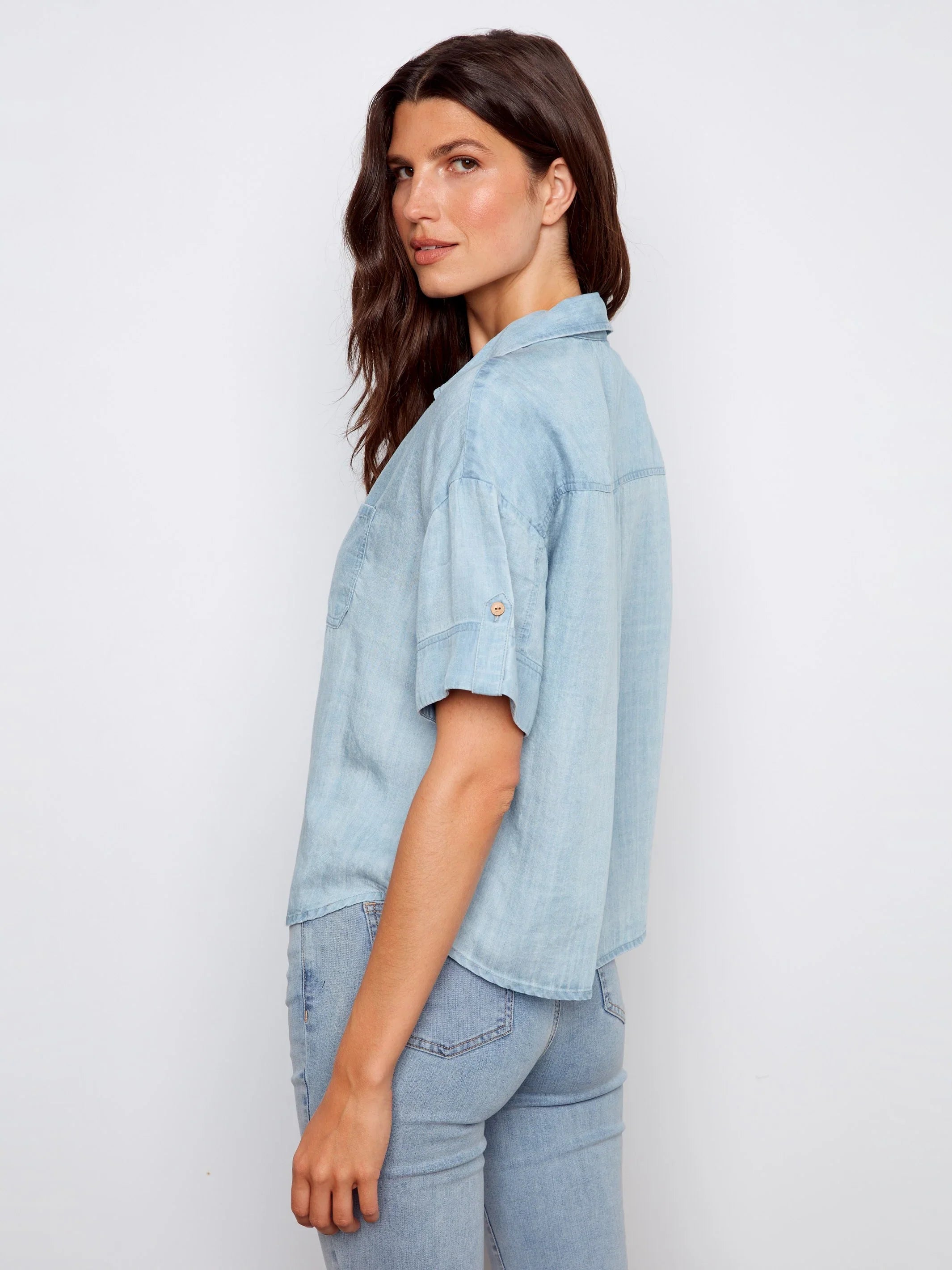 Light Blue Relaxed Top