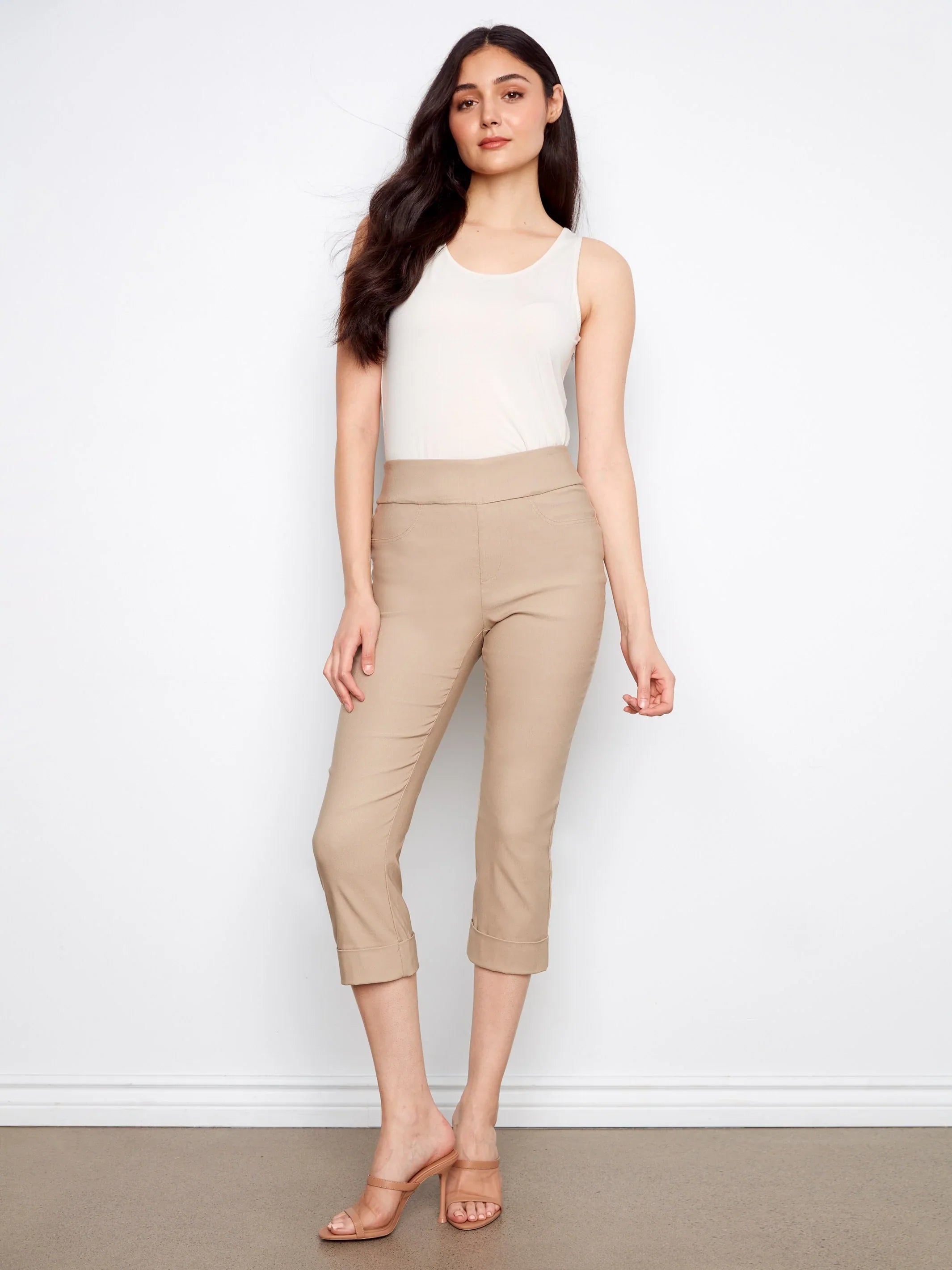 Pull-On Cropped Pants
