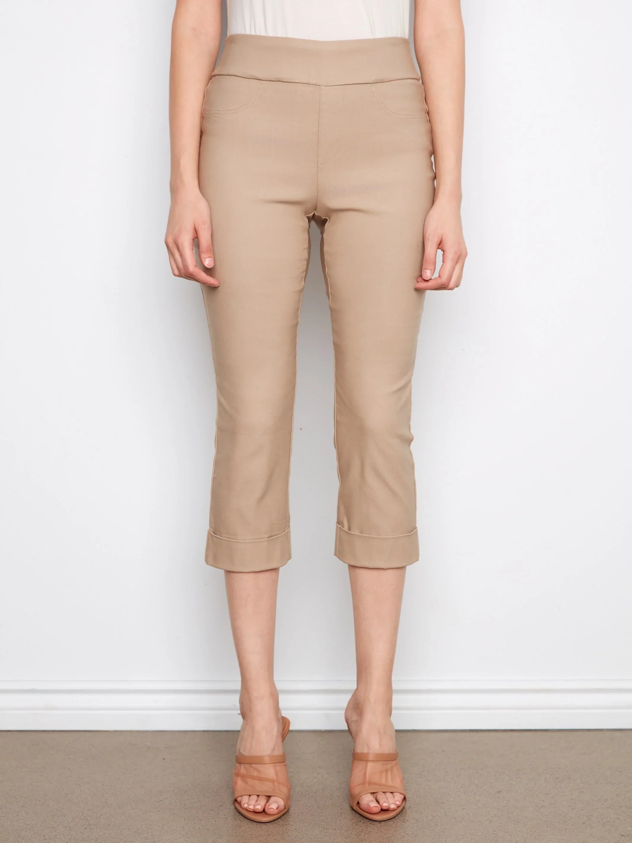 Pull-On Cropped Pants