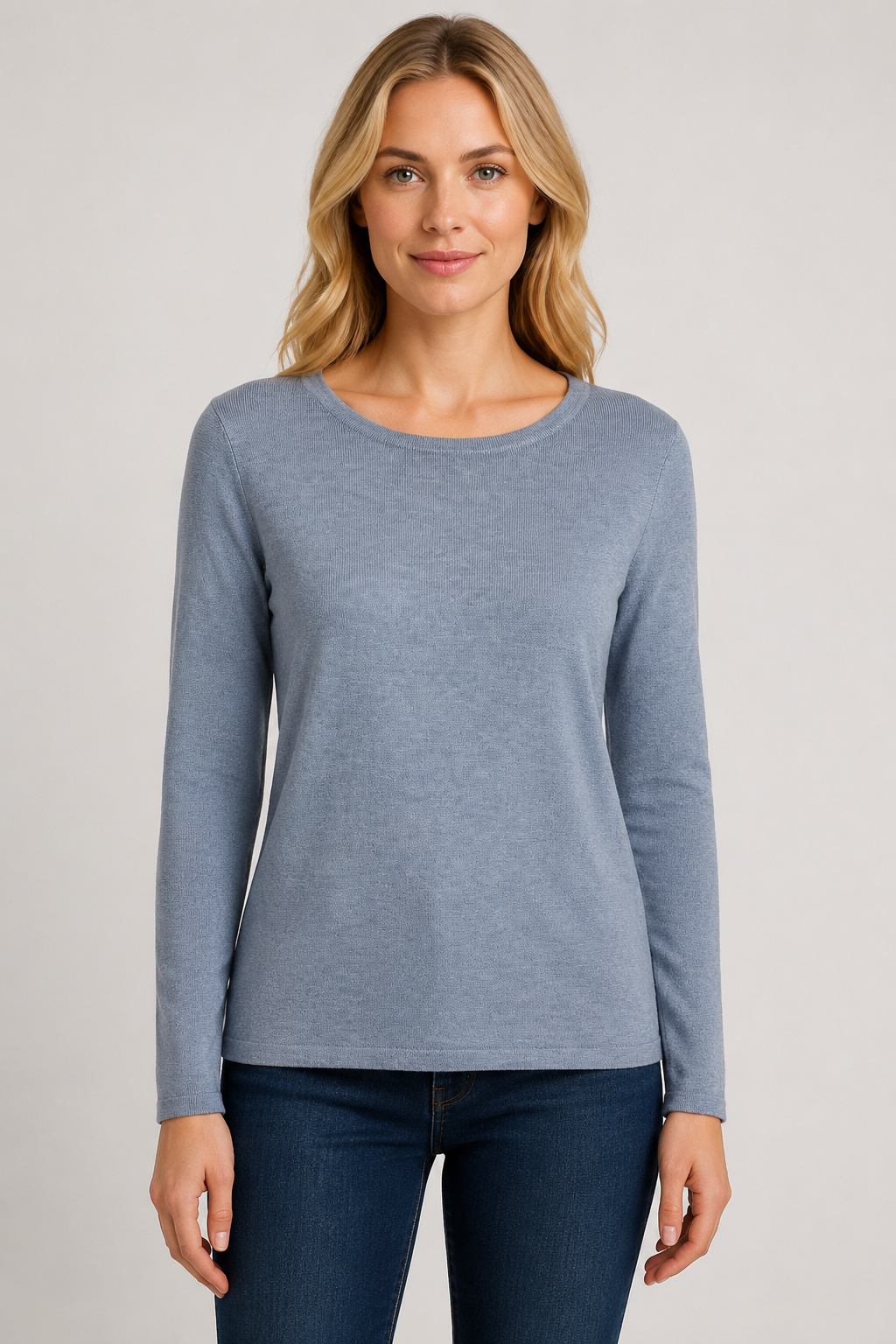 Soya Concepts Dollie Long Sleeve Crew Neck Top - Style 5F33827T