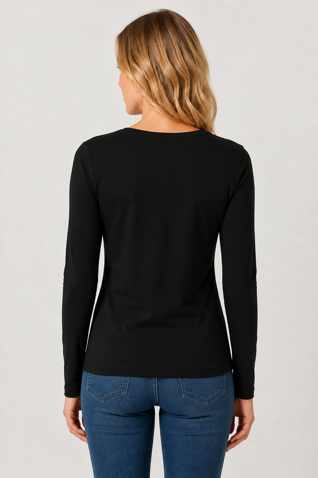 Dolcezza Long Sleeve Crew Neck Top - Style 76500
