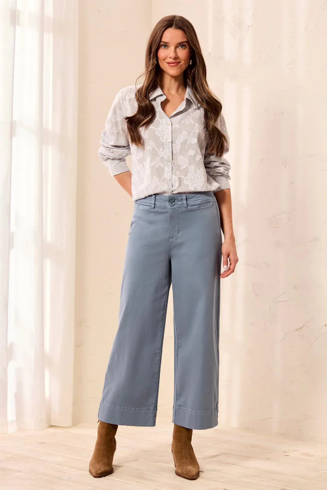 Comfort Stretch High Rise Palazzo Pants