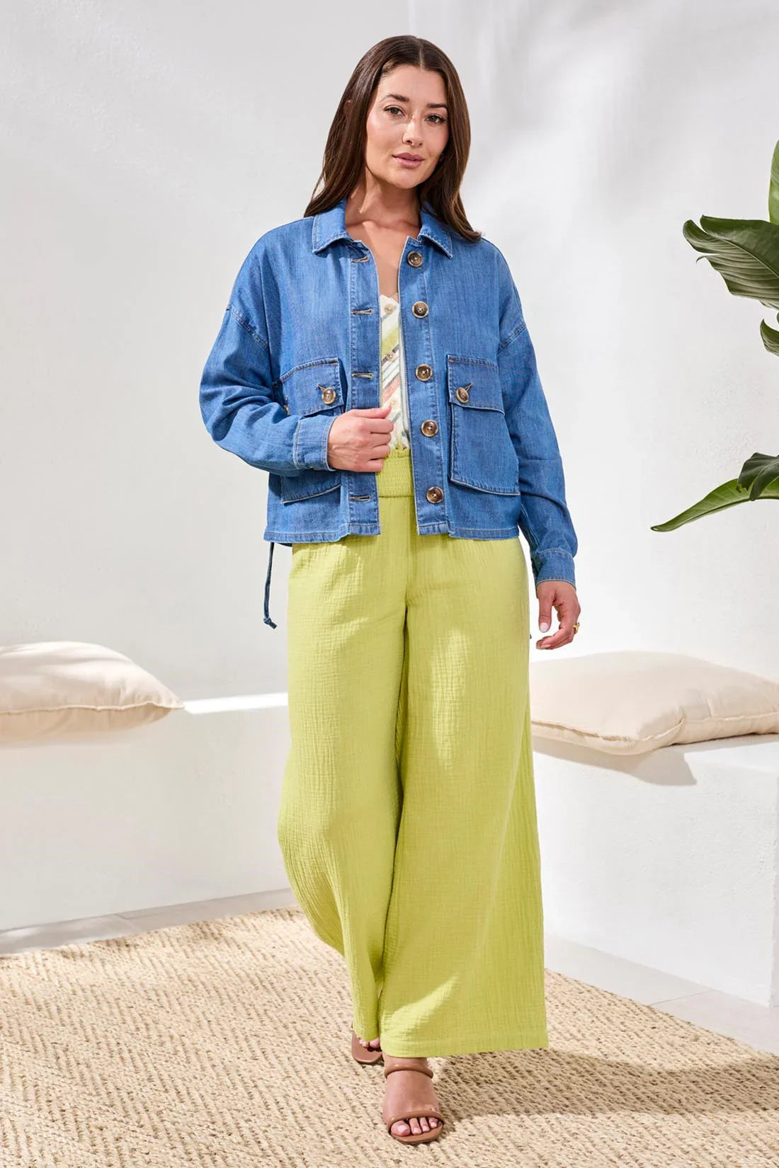 Denim Jacket With Back Adjustment