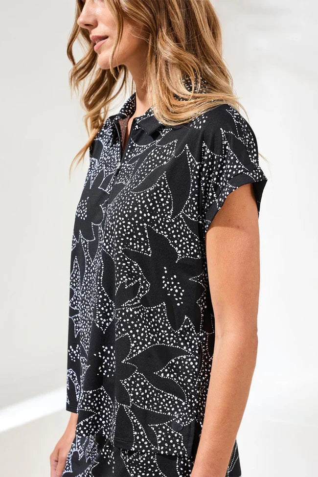 Zip-Front Dolman Top