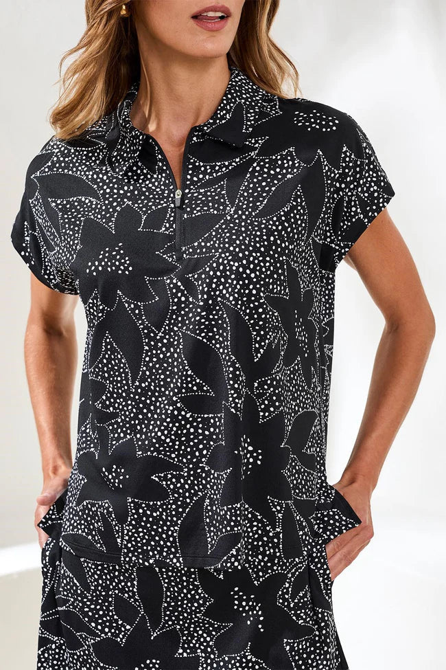Zip-Front Dolman Top
