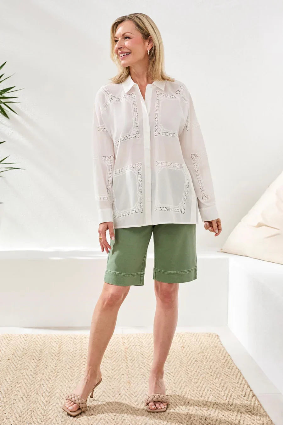 Smocked Frill Maxi Top