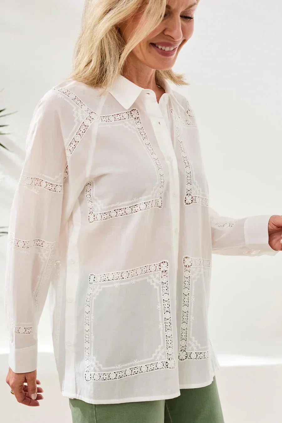 Smocked Frill Maxi Top